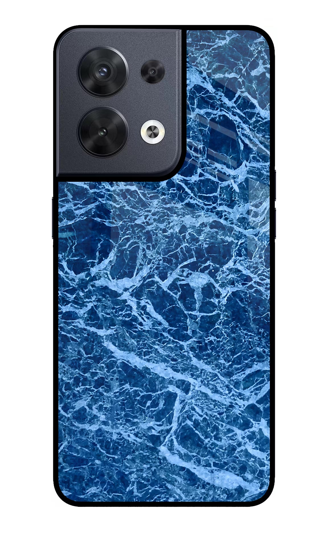 Blue Marble Oppo Reno8 Glass Case - Blue Marble Oppo Reno8 Glass Case Blue Marble Oppo Reno8 Glass Case