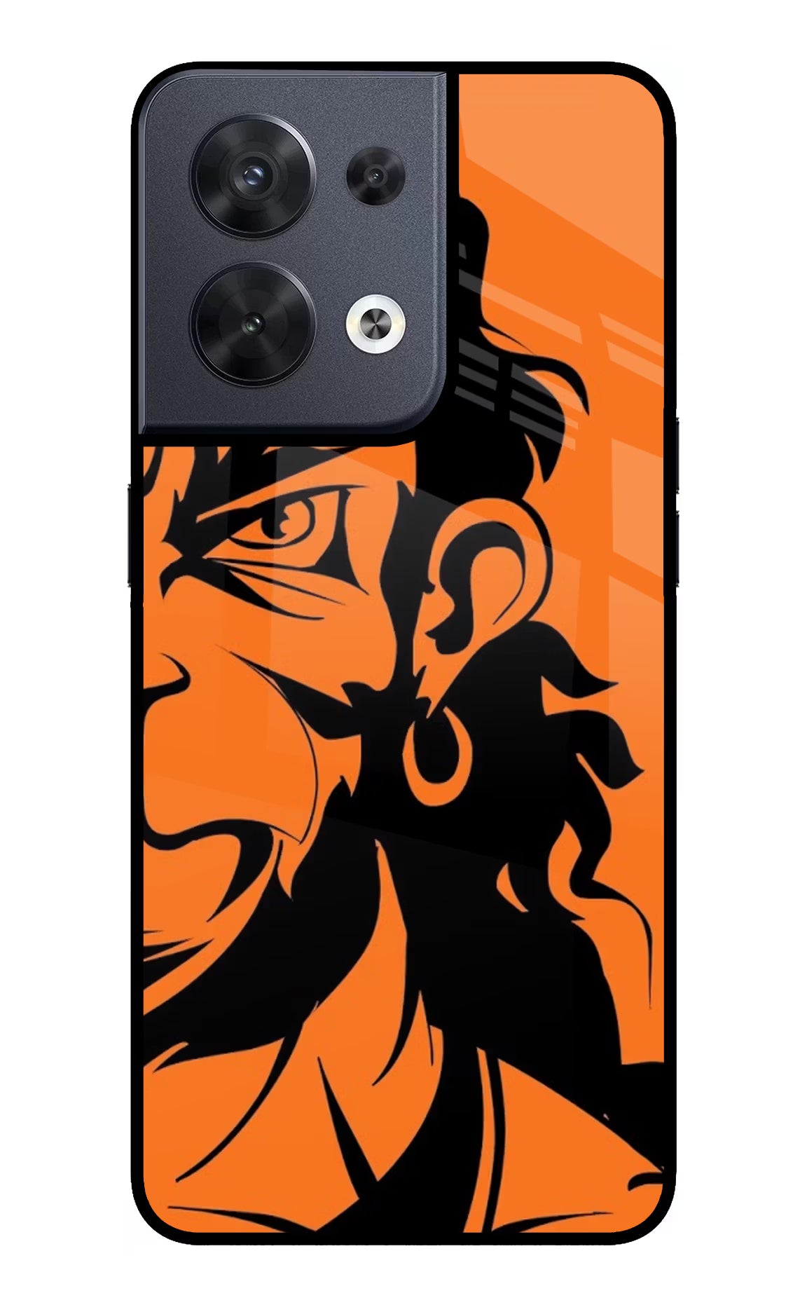 Hanuman Oppo Reno8 Glass Case - Hanuman Oppo Reno8 Glass Case Hanuman Oppo Reno8 Glass Case