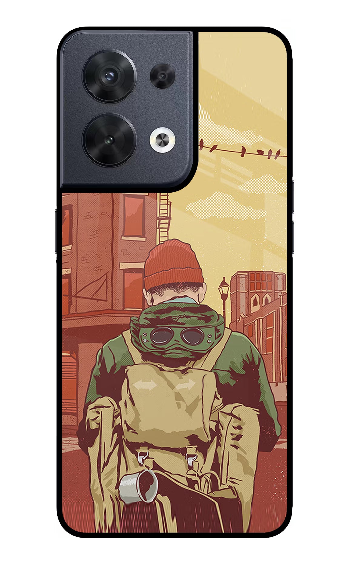 Adventurous Oppo Reno8 Glass Case - Adventurous Oppo Reno8 Glass Case Adventurous Oppo Reno8 Glass Case
