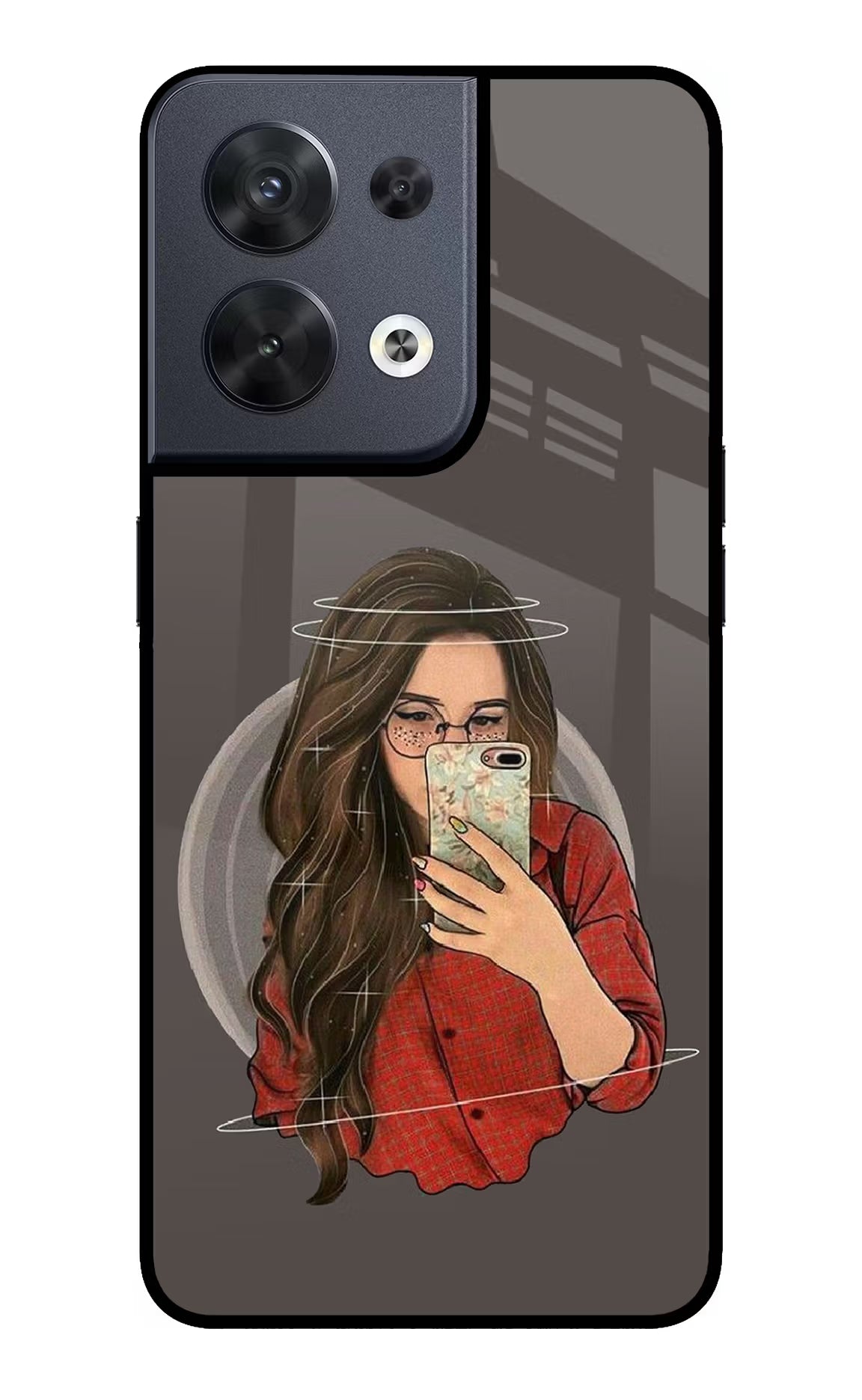 Selfie Queen Oppo Reno8 Glass Case - Selfie Queen Oppo Reno8 Glass Case Selfie Queen Oppo Reno8 Glass Case