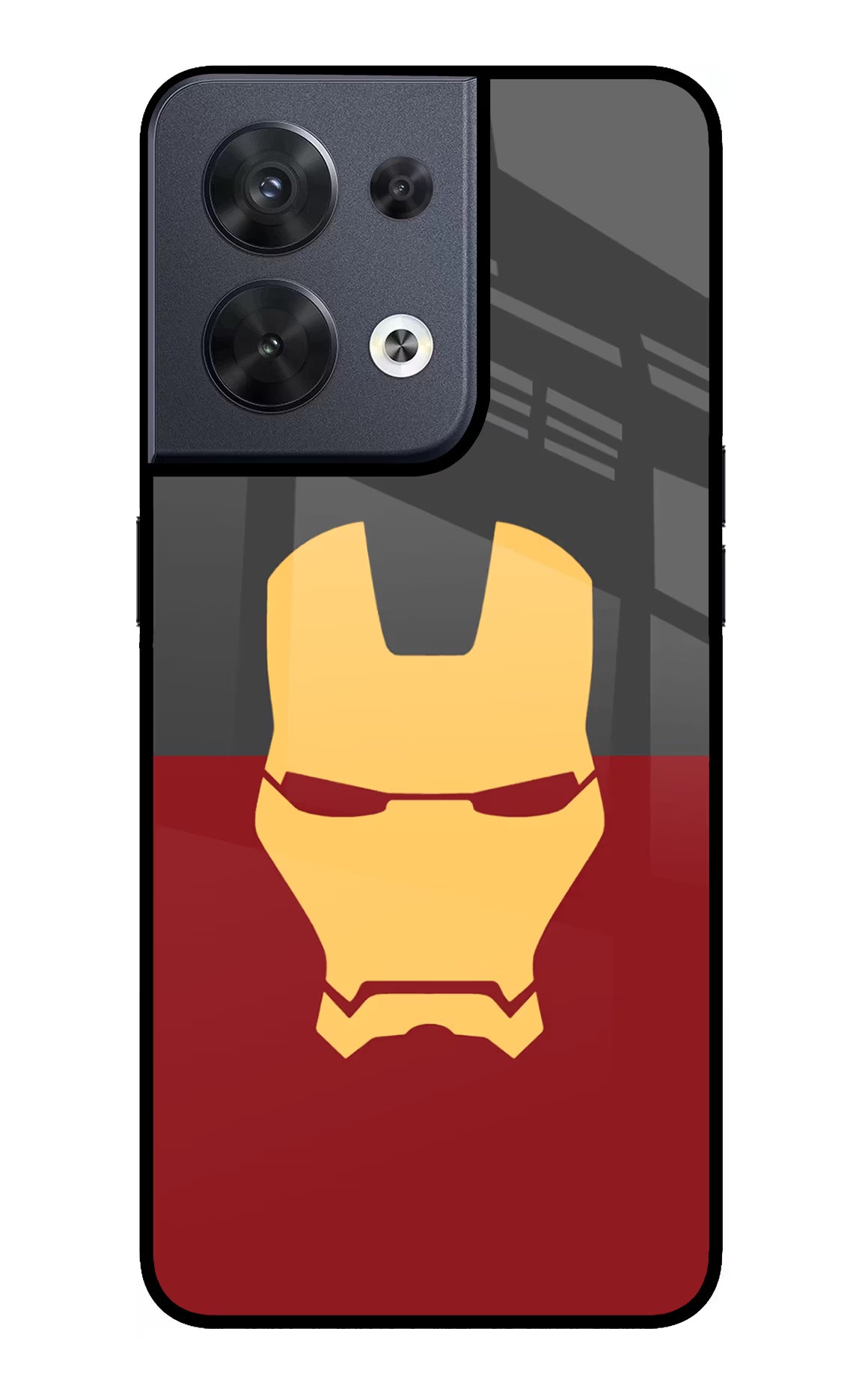 Ironman Oppo Reno8 Glass Case - Ironman Oppo Reno8 Glass Case Ironman Oppo Reno8 Glass Case