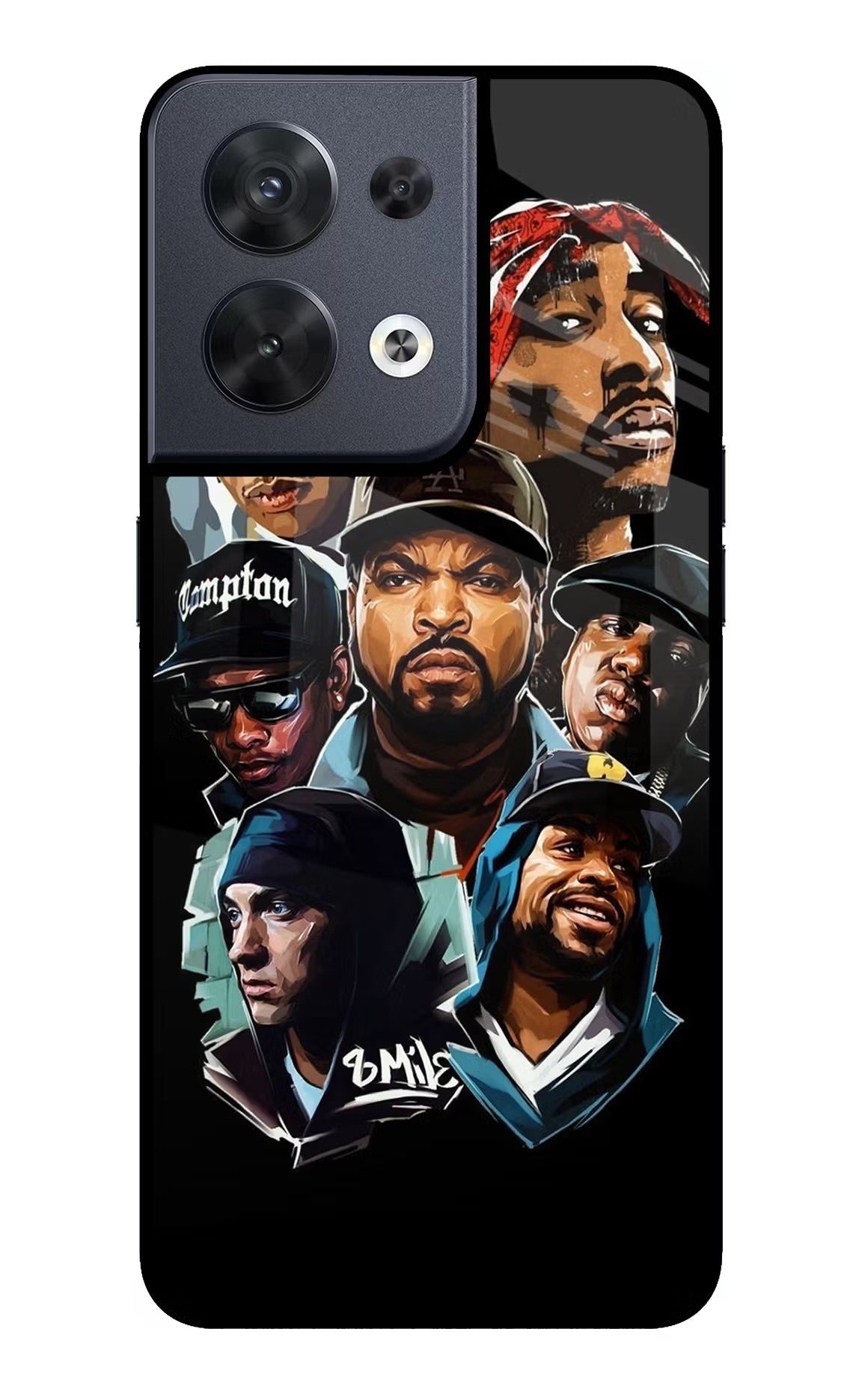 Rappers Oppo Reno8 Glass Case - Rappers Oppo Reno8 Glass Case Rappers Oppo Reno8 Glass Case