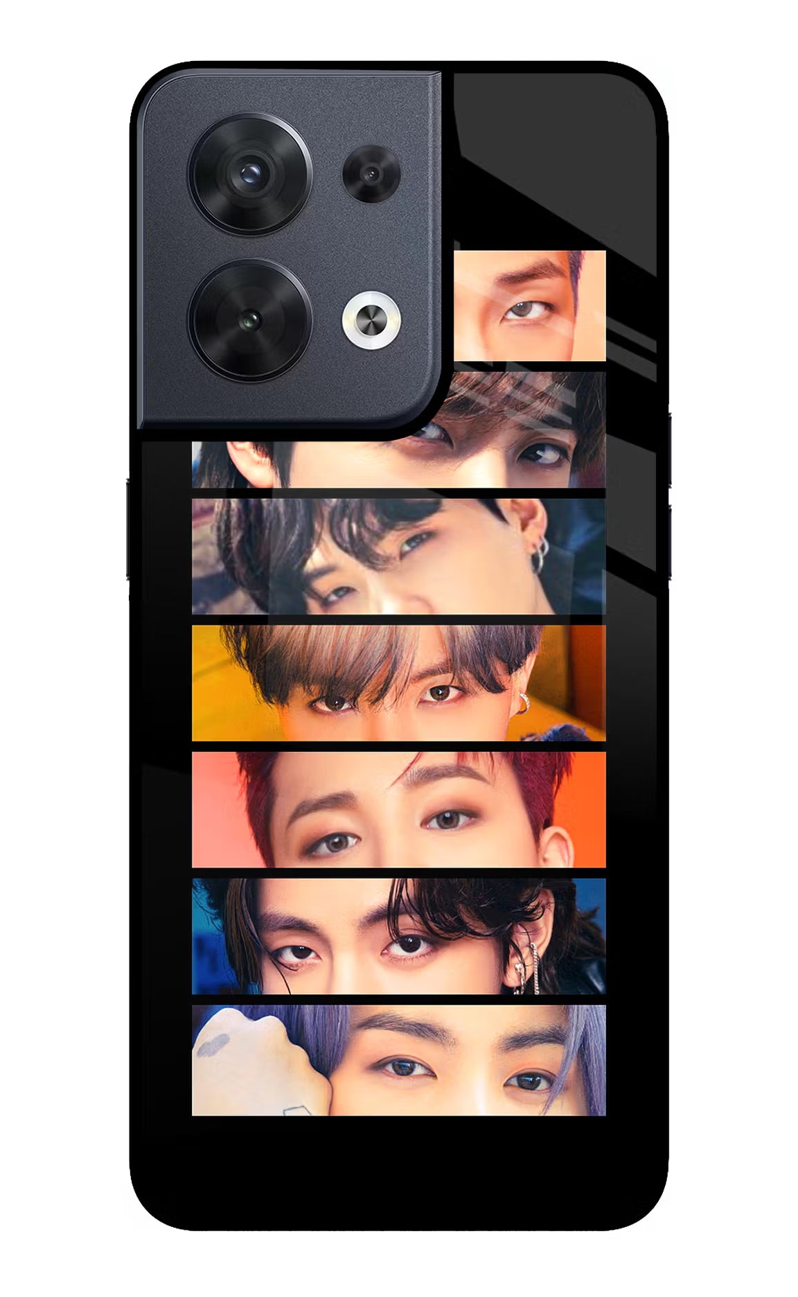 BTS Eyes Oppo Reno8 Glass Case - BTS Eyes Oppo Reno8 Glass Case BTS Eyes Oppo Reno8 Glass Case