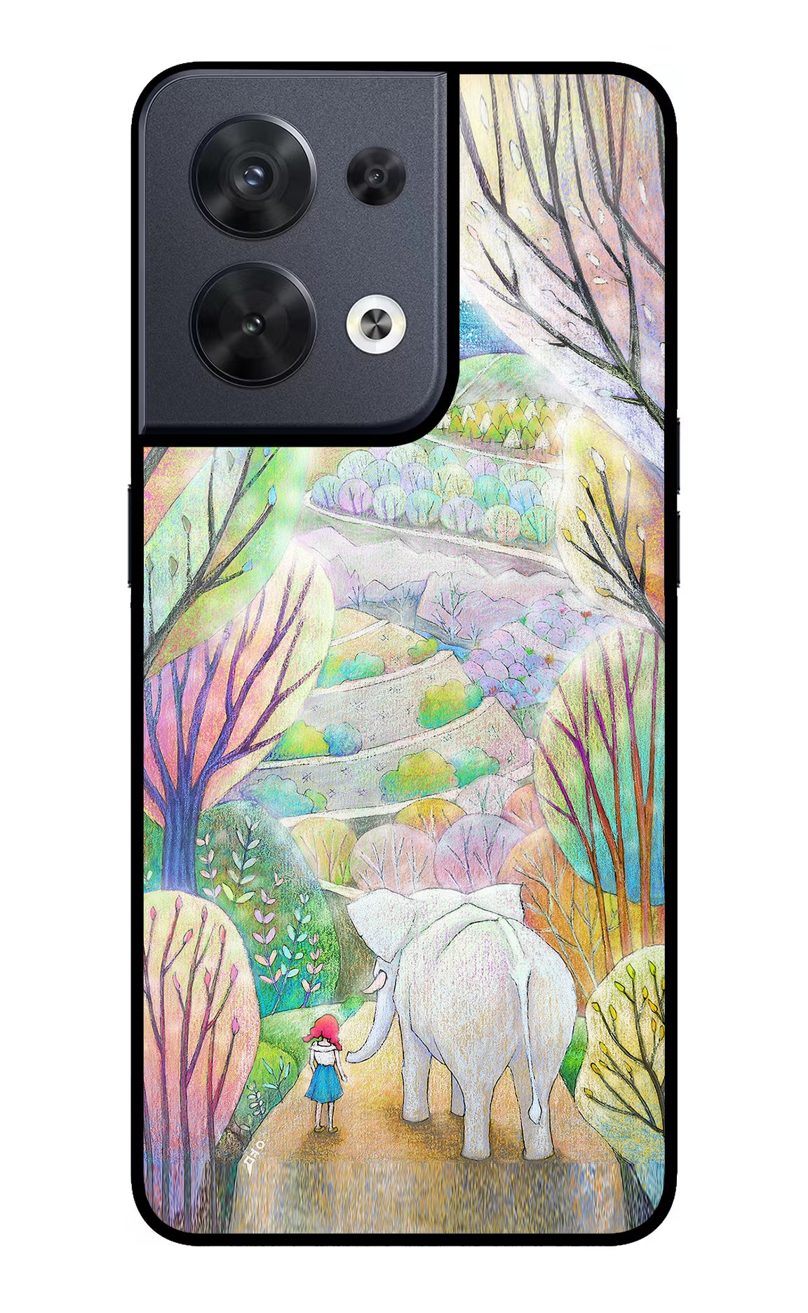 Nature Painting Oppo Reno8 Glass Case - Nature Painting Oppo Reno8 Glass Case Nature Painting Oppo Reno8 Glass Case