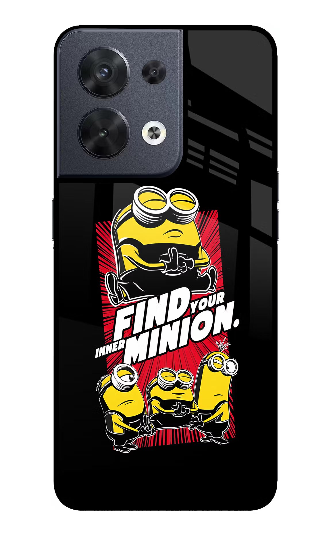 Find your inner Minion Oppo Reno8 Glass Case - Find your inner Minion Oppo Reno8 Glass Case Find your inner Minion Oppo Reno8 Glass Case