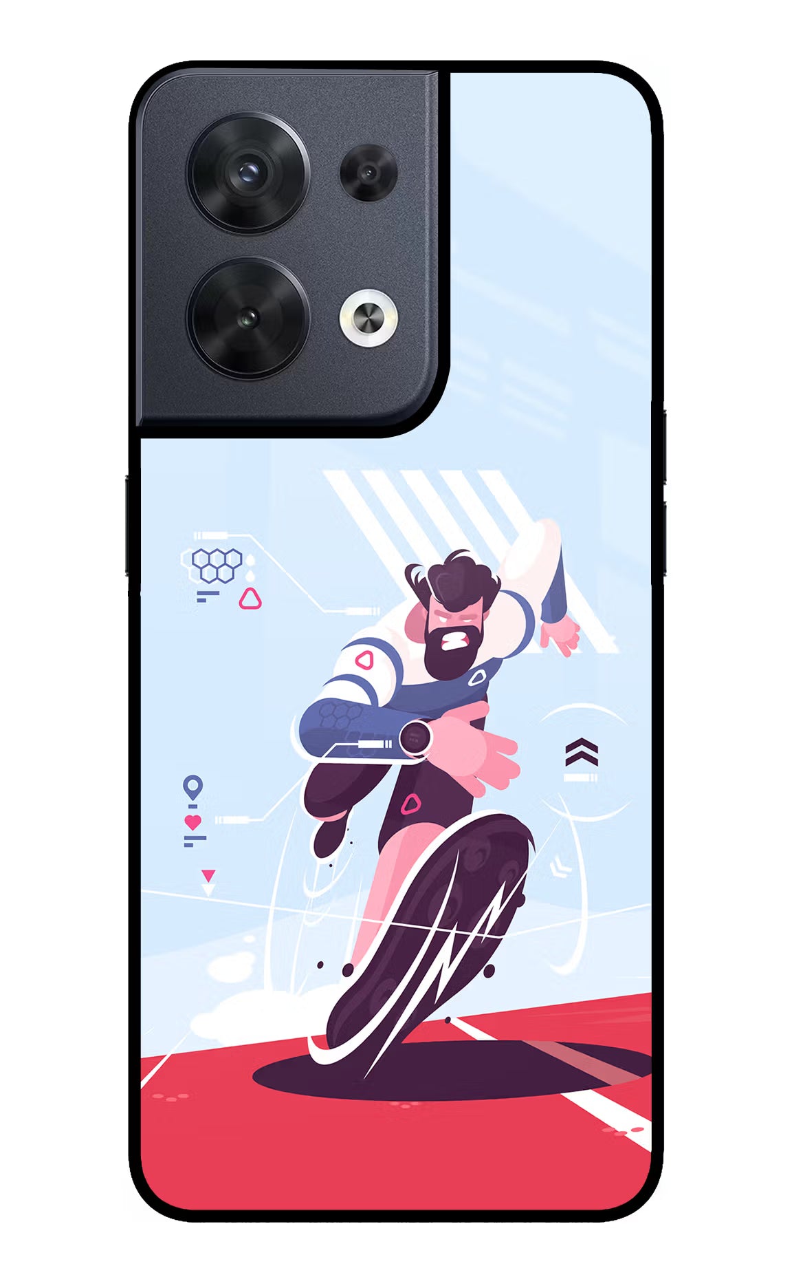 Run Pro Oppo Reno8 Glass Case - Run Pro Oppo Reno8 Glass Case Run Pro Oppo Reno8 Glass Case