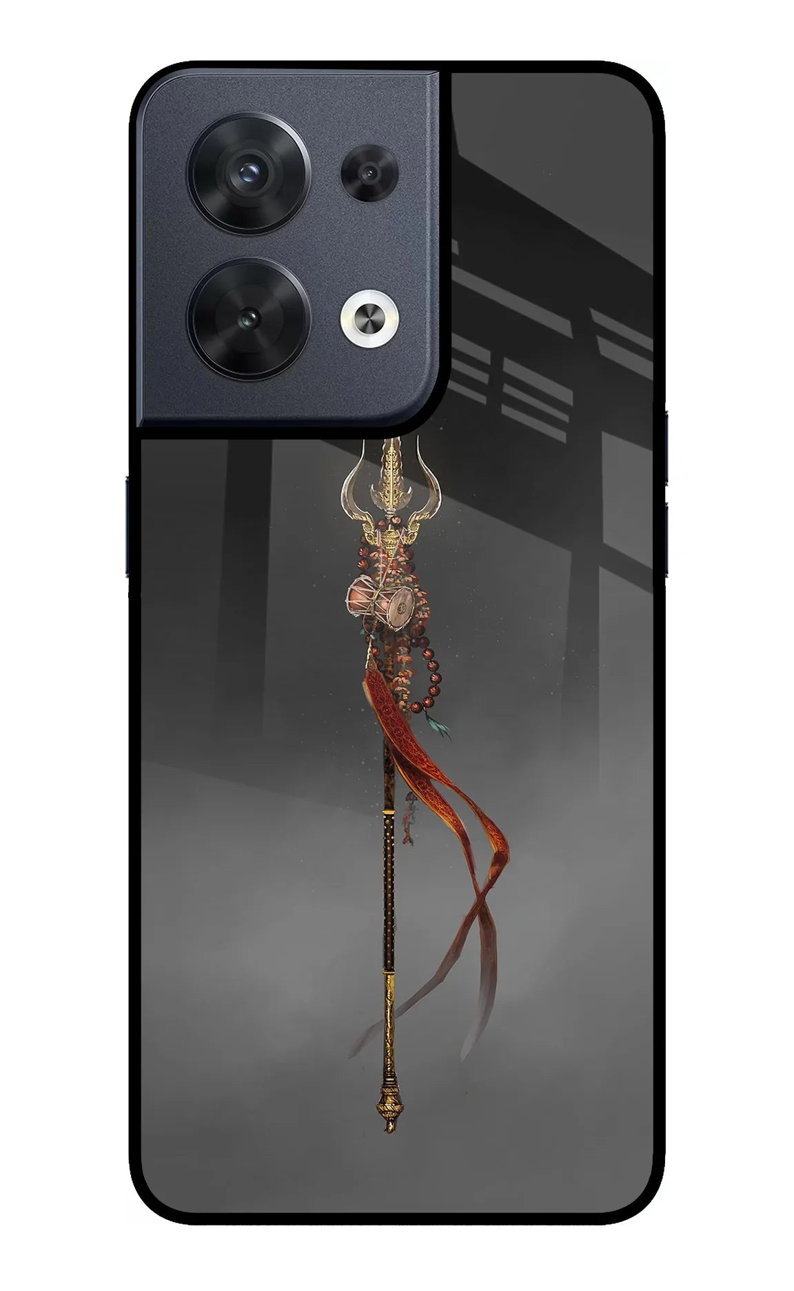 Shiv Trishul Oppo Reno8 Glass Case - Shiv Trishul Oppo Reno8 Glass Case Shiv Trishul Oppo Reno8 Glass Case