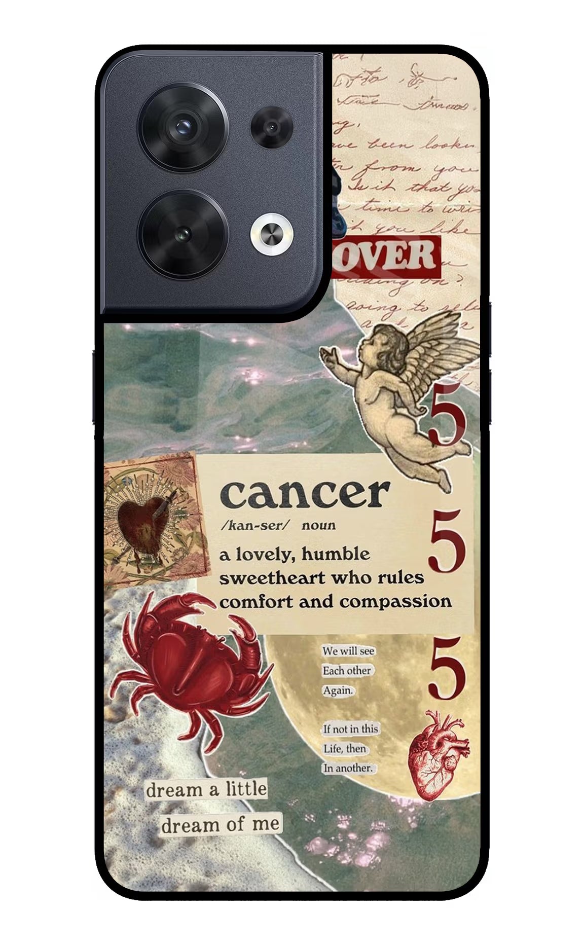 Cancer Zodiac Oppo Reno8 Glass Case - Cancer Zodiac Oppo Reno8 Glass Case Cancer Zodiac Oppo Reno8 Glass Case