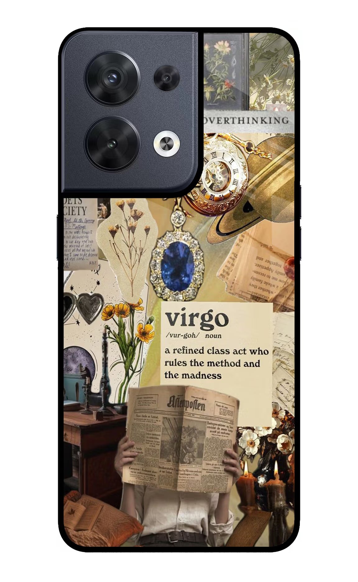 Virgo Zodiac Oppo Reno8 Glass Case - Virgo Zodiac Oppo Reno8 Glass Case Virgo Zodiac Oppo Reno8 Glass Case