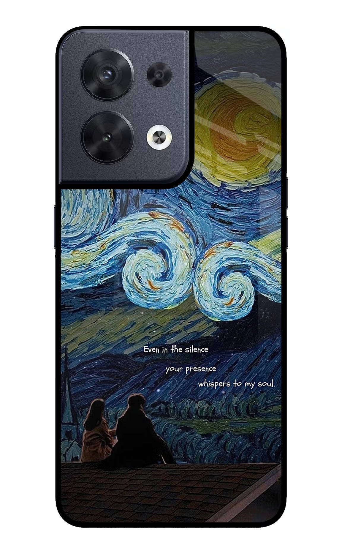Softcore Oppo Reno8 Glass Case - Softcore Oppo Reno8 Glass Case Softcore Oppo Reno8 Glass Case