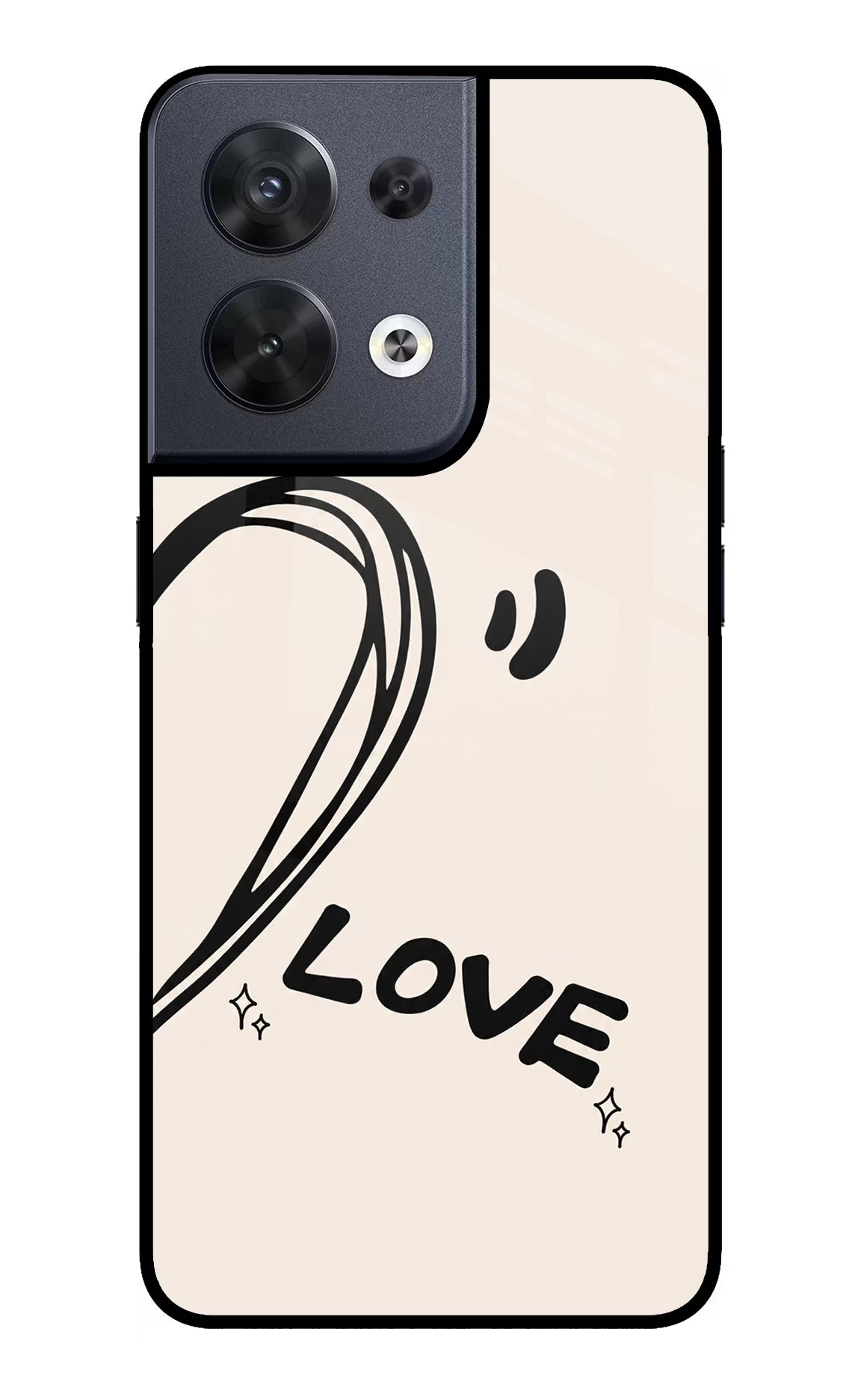Soul Line Oppo Reno8 Glass Case - Soul Line Oppo Reno8 Glass Case Soul Line Oppo Reno8 Glass Case