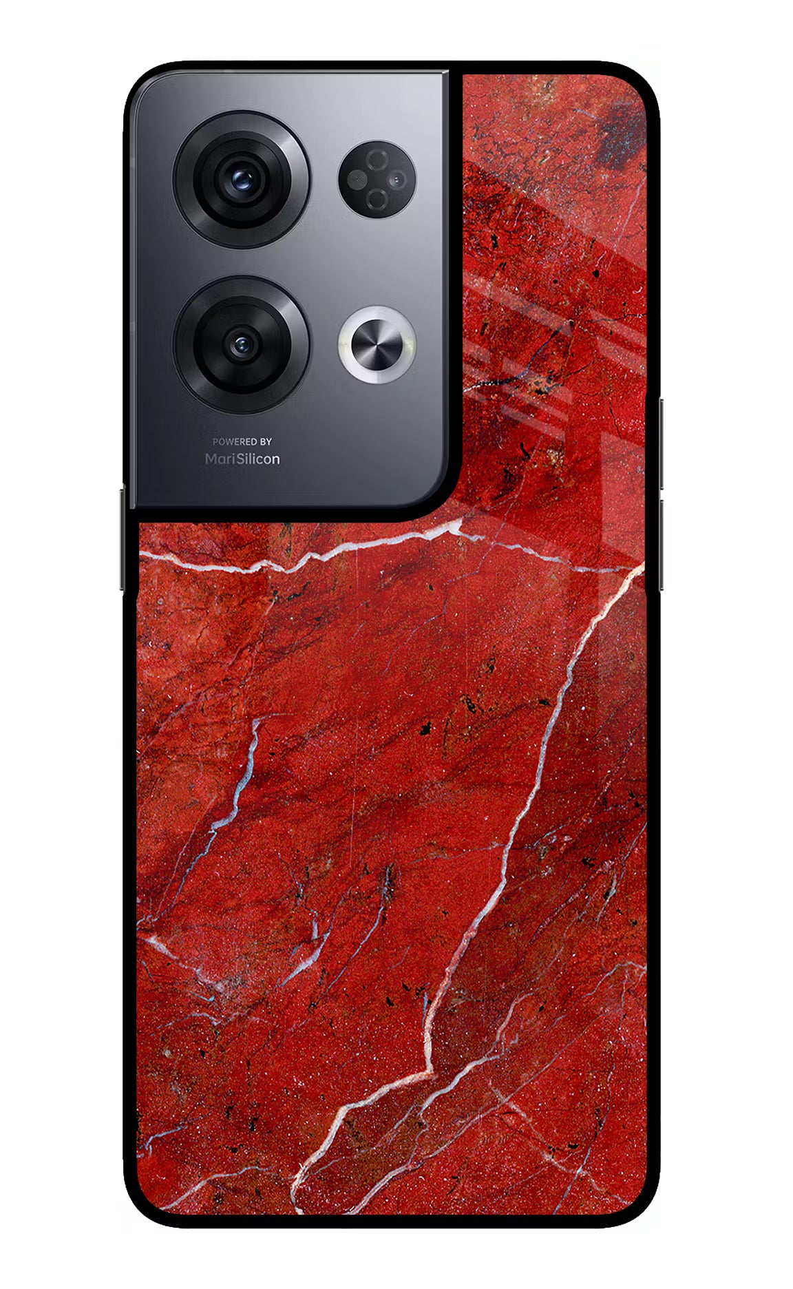 Red Marble Design Oppo Reno8 Pro Glass Case - Red Marble Design Oppo Reno8 Pro Glass Case Red Marble Design Oppo Reno8 Pro Glass Case