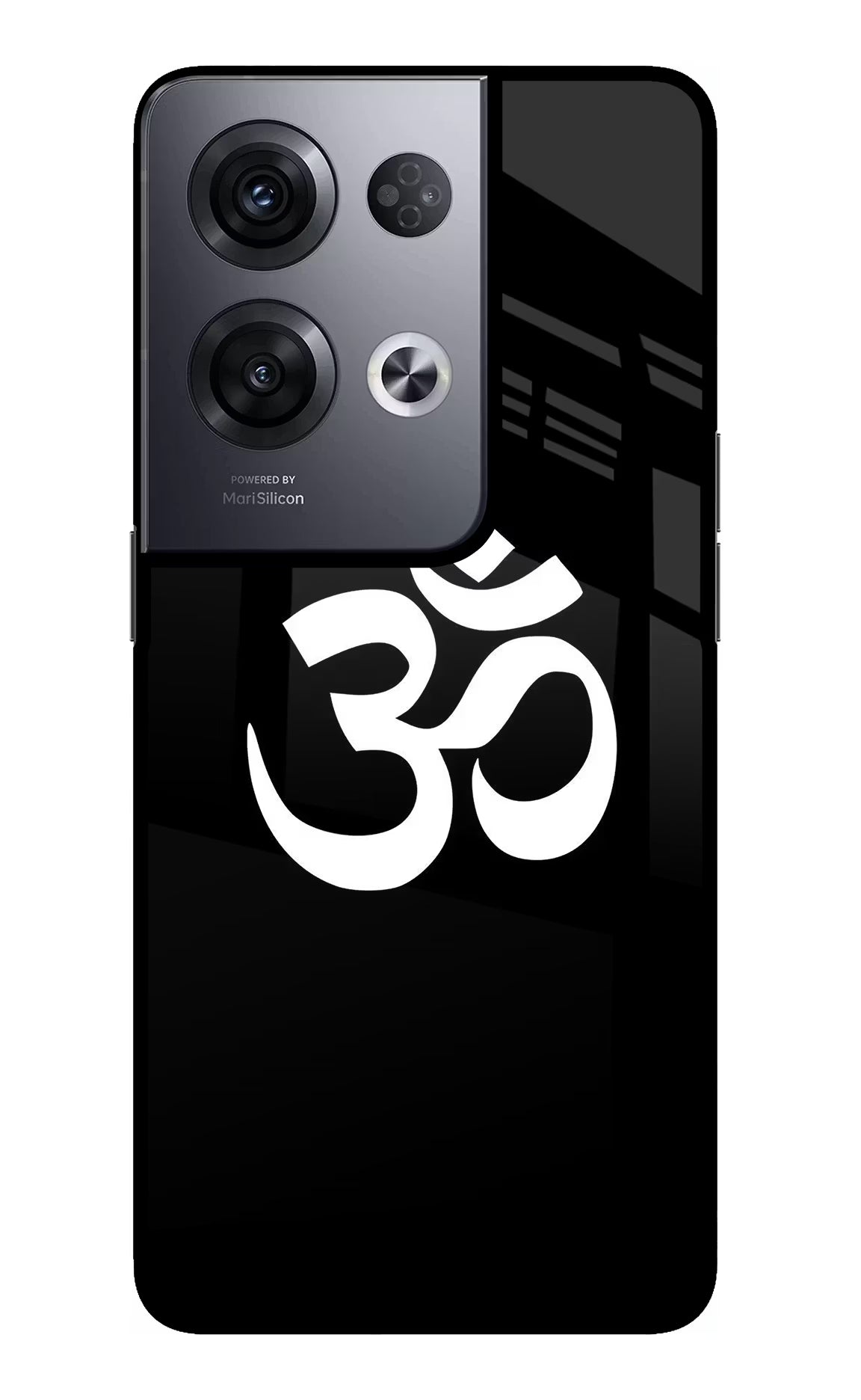 Om Oppo Reno8 Pro Back Cover - Om Oppo Reno8 Pro Glass Case Back Cover by Casekaro Om Oppo Reno8 Pro Glass Case Back Cover by Casekaro