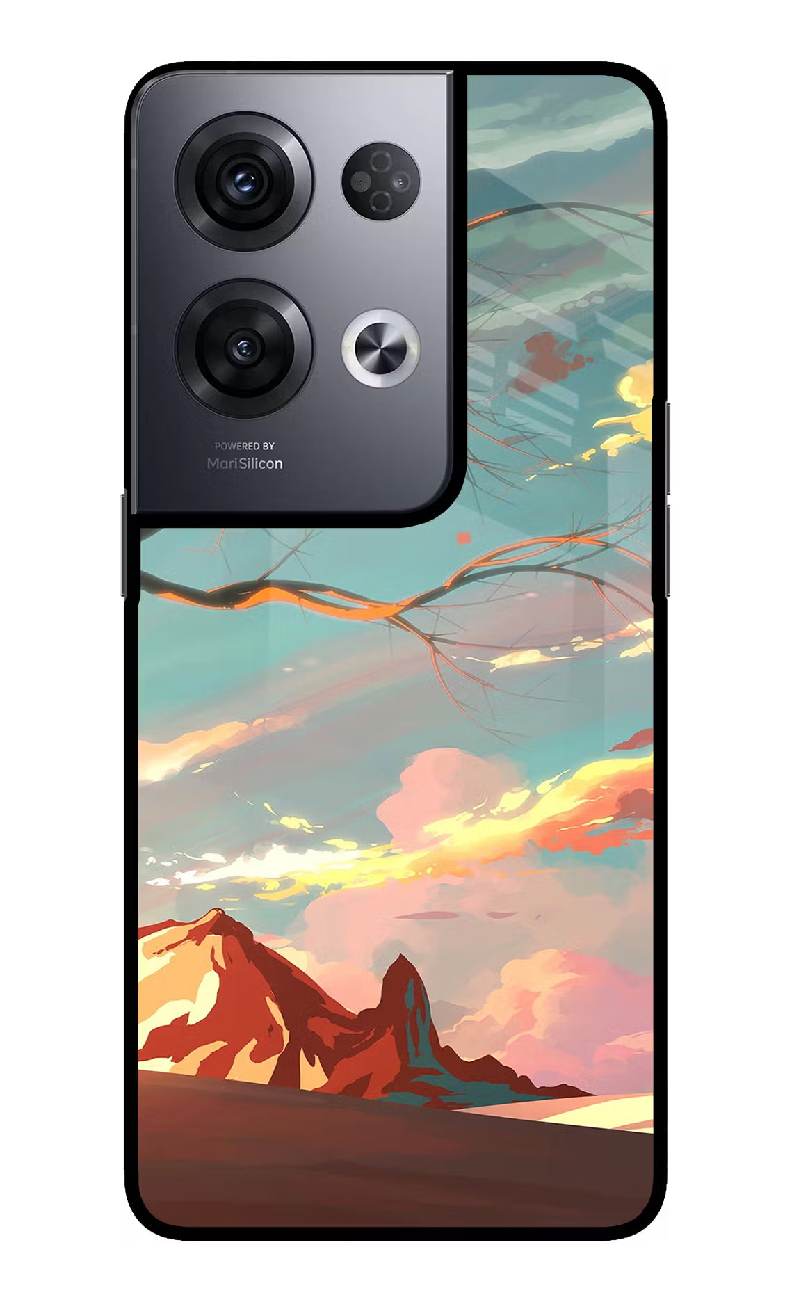 Scenery Oppo Reno8 Pro Back Cover - Scenery Oppo Reno8 Pro Glass Case Back Cover by Casekaro Scenery Oppo Reno8 Pro Glass Case Back Cover by Casekaro