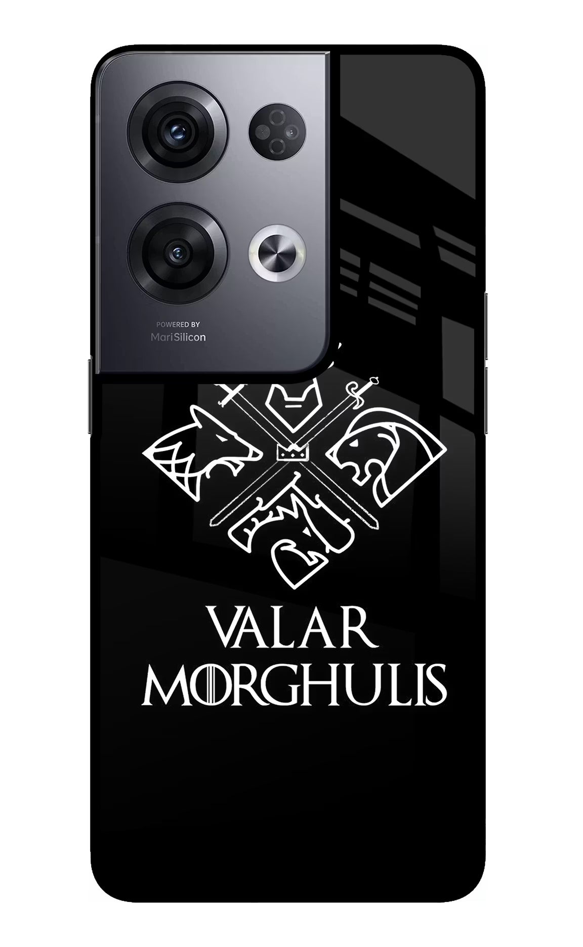 Valar Morghulis | Game Of Thrones Oppo Reno8 Pro Back Cover - Valar Morghulis | Game Of Thrones Oppo Reno8 Pro Glass Case Back Cover by Casekaro Valar Morghulis | Game Of Thrones Oppo Reno8 Pro Glass Case Back Cover by Casekaro