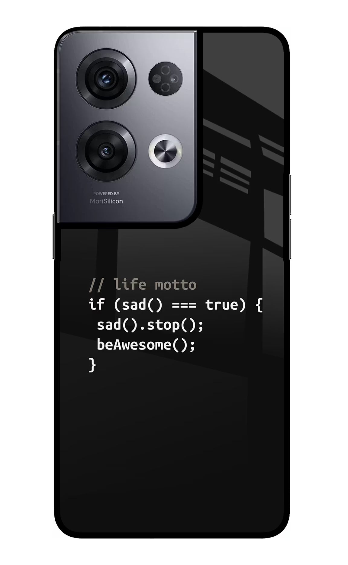 Life Motto Code Oppo Reno8 Pro Glass Case - Life Motto Code Oppo Reno8 Pro Glass Case Life Motto Code Oppo Reno8 Pro Glass Case