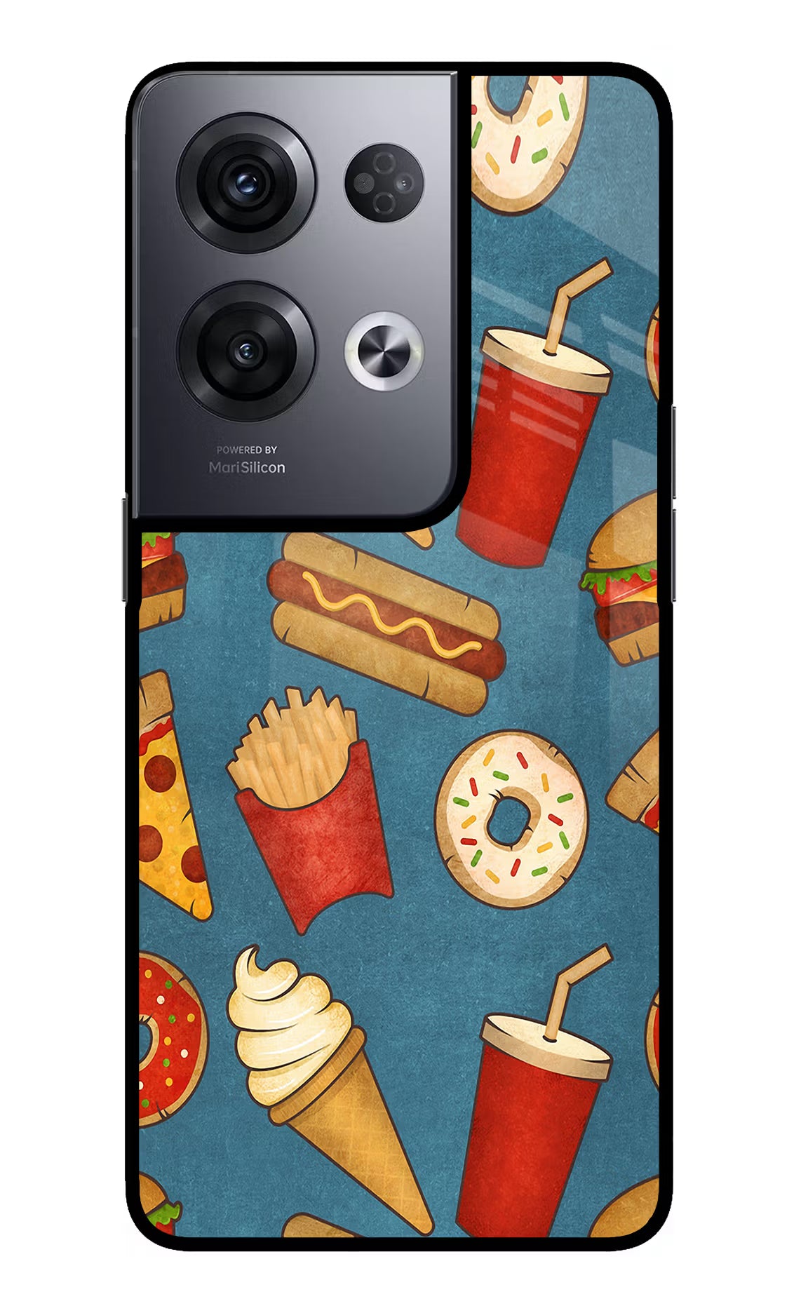 Foodie Oppo Reno8 Pro Back Cover - Foodie Oppo Reno8 Pro Glass Case Back Cover by Casekaro Foodie Oppo Reno8 Pro Glass Case Back Cover by Casekaro