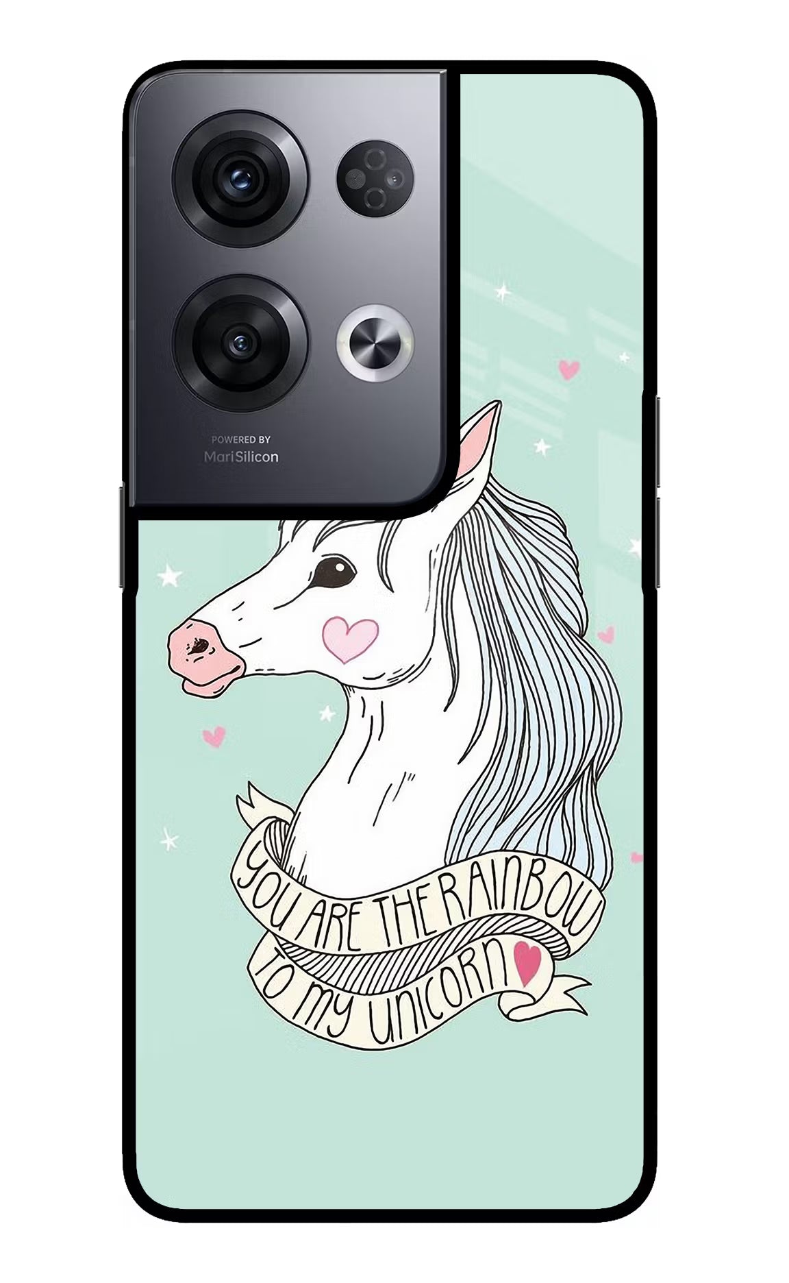 Unicorn Wallpaper Oppo Reno8 Pro Back Cover - Unicorn Wallpaper Oppo Reno8 Pro Glass Case Back Cover by Casekaro Unicorn Wallpaper Oppo Reno8 Pro Glass Case Back Cover by Casekaro