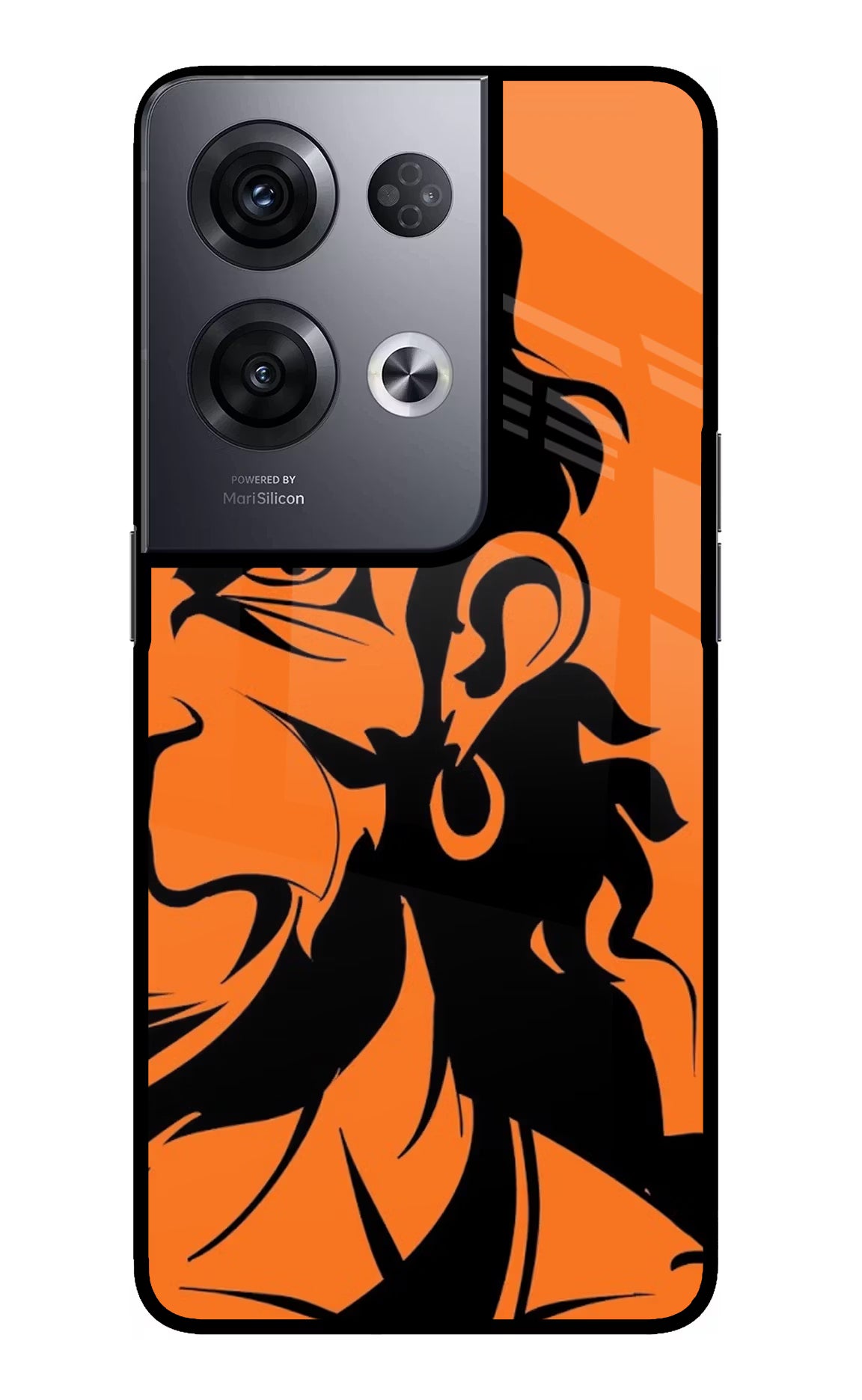 Hanuman Oppo Reno8 Pro Back Cover - Hanuman Oppo Reno8 Pro Glass Case Back Cover by Casekaro Hanuman Oppo Reno8 Pro Glass Case Back Cover by Casekaro