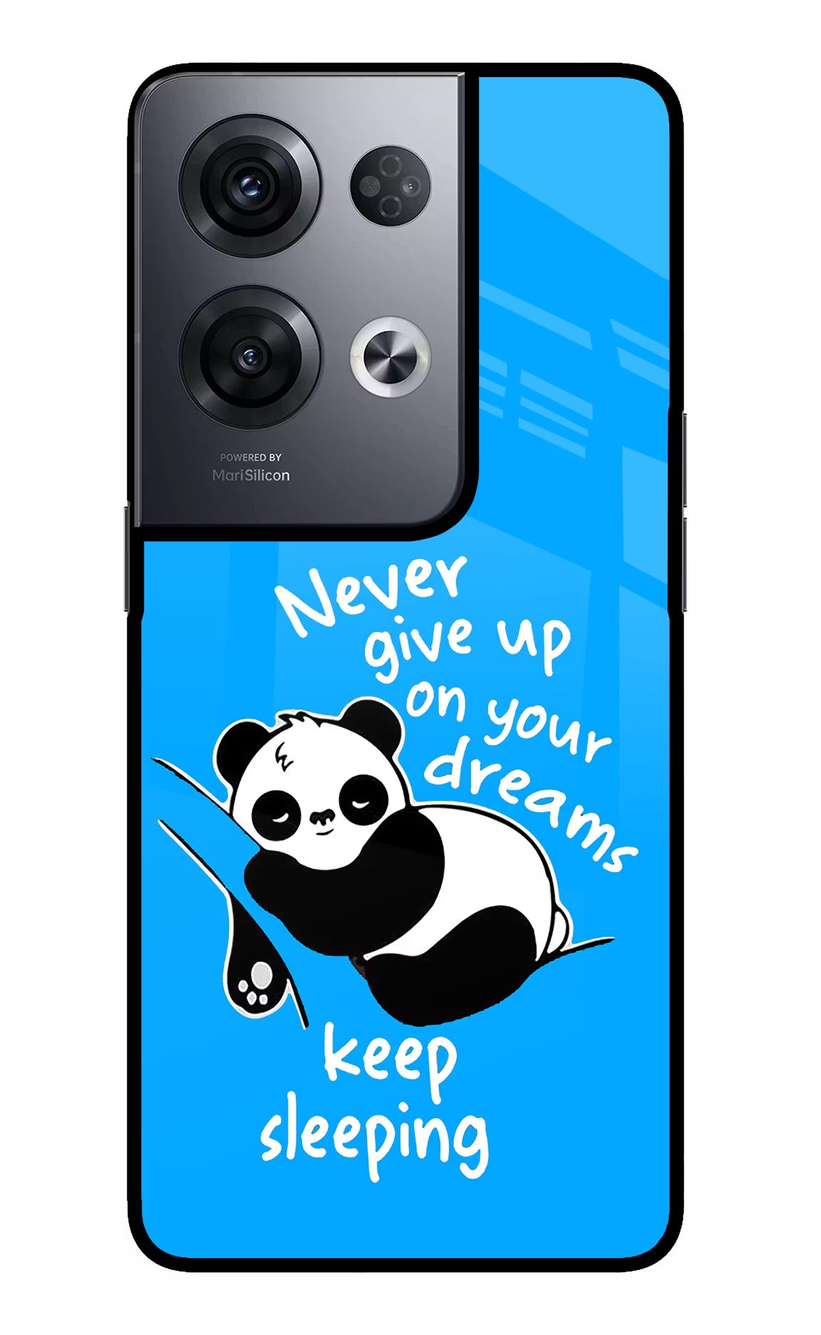 Keep Sleeping Oppo Reno8 Pro Back Cover - Keep Sleeping Oppo Reno8 Pro Glass Case Back Cover by Casekaro Keep Sleeping Oppo Reno8 Pro Glass Case Back Cover by Casekaro