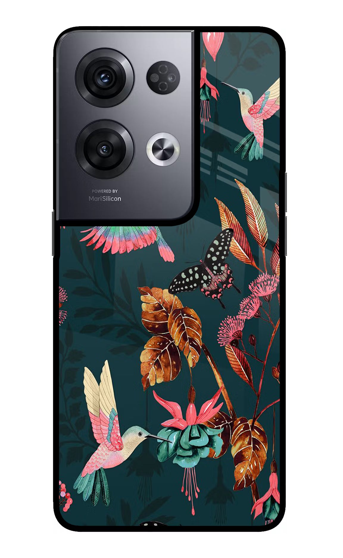 Birds Oppo Reno8 Pro Back Cover - Birds Oppo Reno8 Pro Glass Case Back Cover by Casekaro Birds Oppo Reno8 Pro Glass Case Back Cover by Casekaro