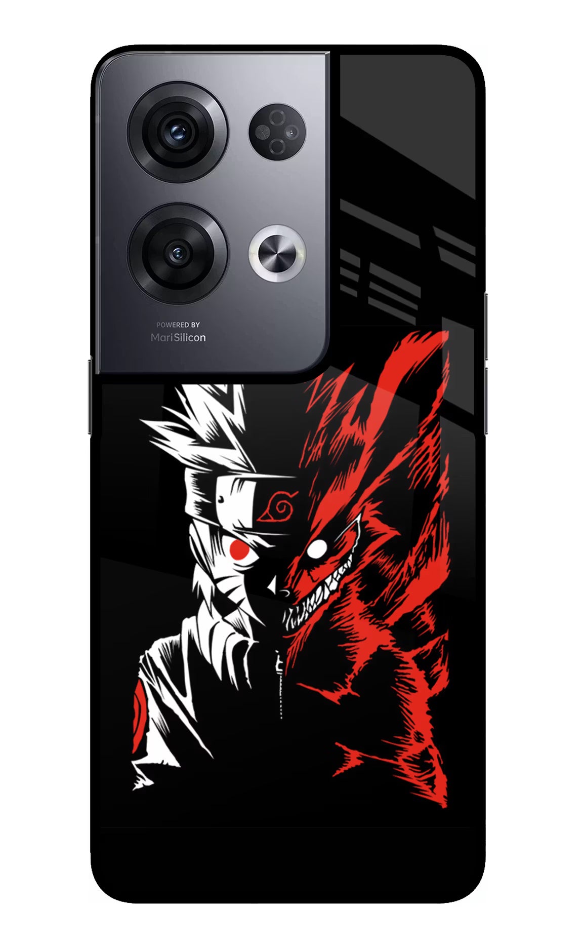 Naruto Two Face Oppo Reno8 Pro Back Cover - Naruto Two Face Oppo Reno8 Pro Glass Case Back Cover by Casekaro Naruto Two Face Oppo Reno8 Pro Glass Case Back Cover by Casekaro