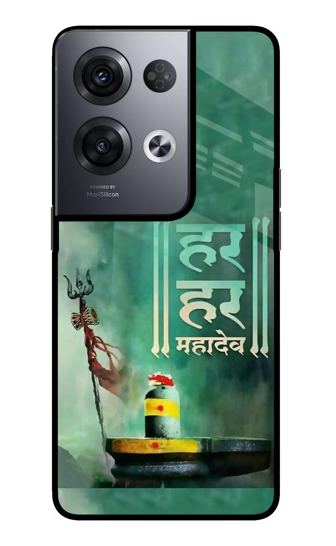 Har Har Mahadev Shivling Oppo Reno8 Pro Back Cover - Har Har Mahadev Shivling Oppo Reno8 Pro Glass Case Back Cover by Casekaro Har Har Mahadev Shivling Oppo Reno8 Pro Glass Case Back Cover by Casekaro