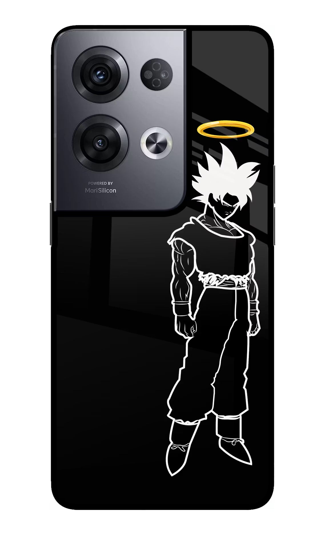 DBS Character Oppo Reno8 Pro Back Cover - DBS Character Oppo Reno8 Pro Glass Case Back Cover by Casekaro DBS Character Oppo Reno8 Pro Glass Case Back Cover by Casekaro