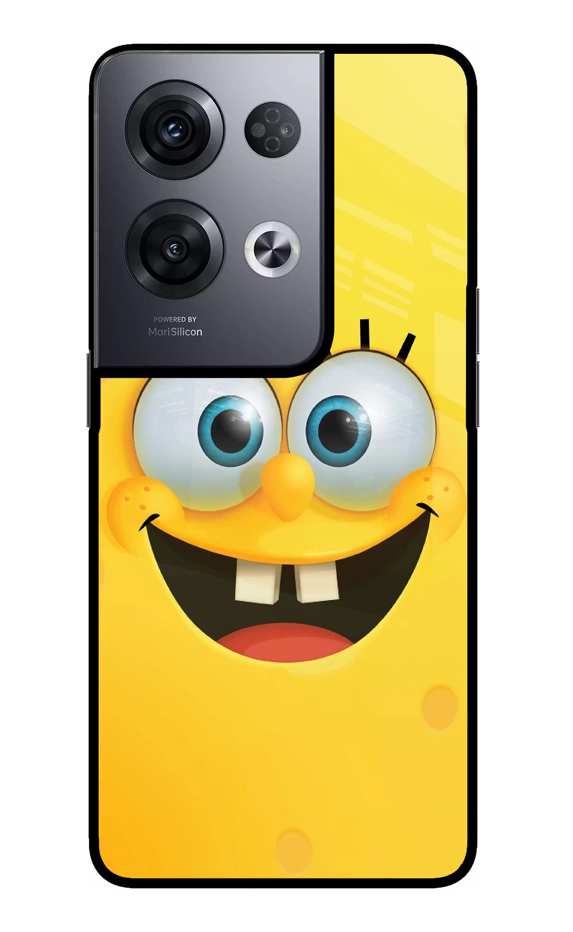 Sponge 1 Oppo Reno8 Pro Back Cover - Sponge 1 Oppo Reno8 Pro Glass Case Back Cover by Casekaro Sponge 1 Oppo Reno8 Pro Glass Case Back Cover by Casekaro