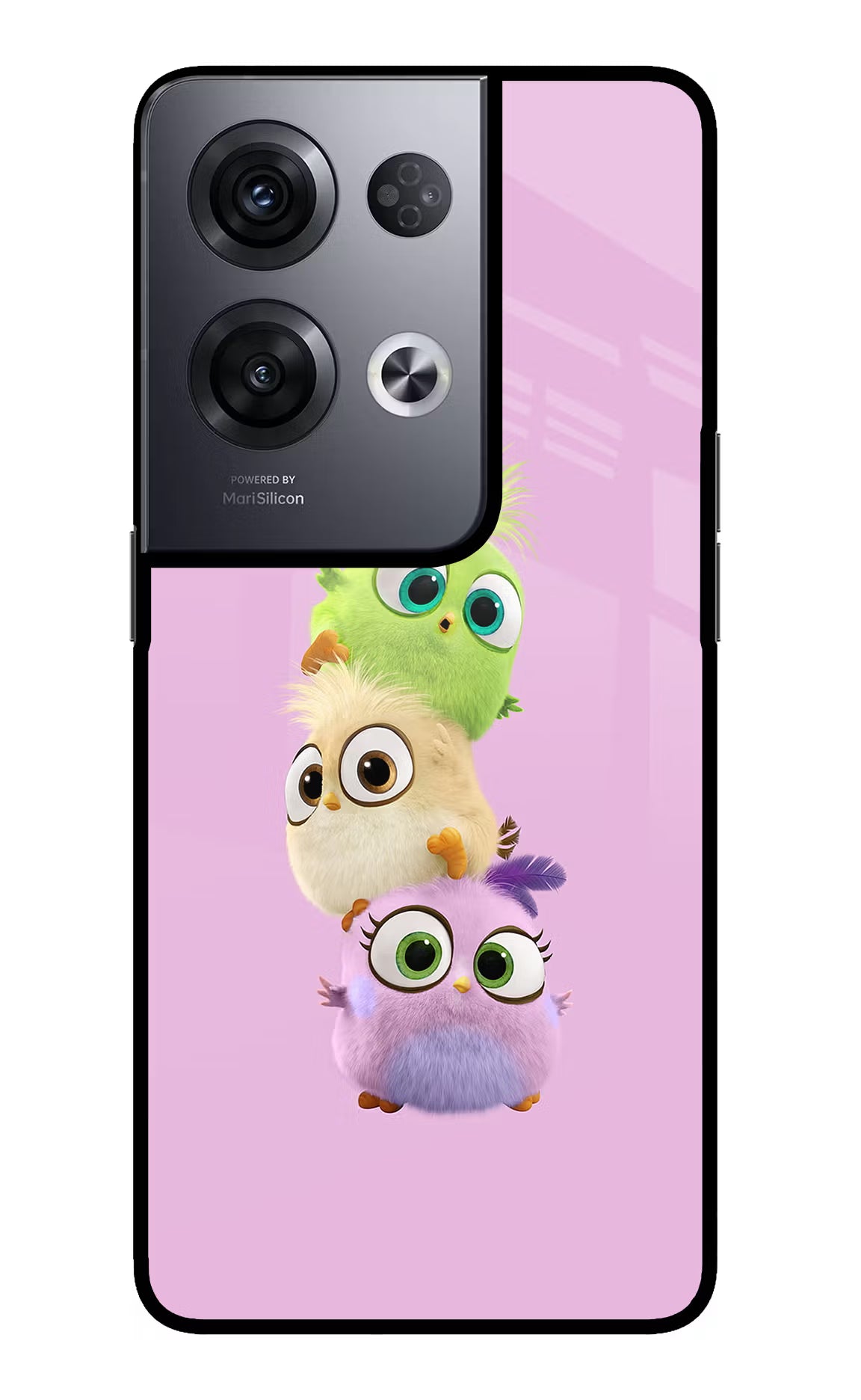 Cute Little Birds Oppo Reno8 Pro Back Cover - Cute Little Birds Oppo Reno8 Pro Glass Case Back Cover by Casekaro Cute Little Birds Oppo Reno8 Pro Glass Case Back Cover by Casekaro