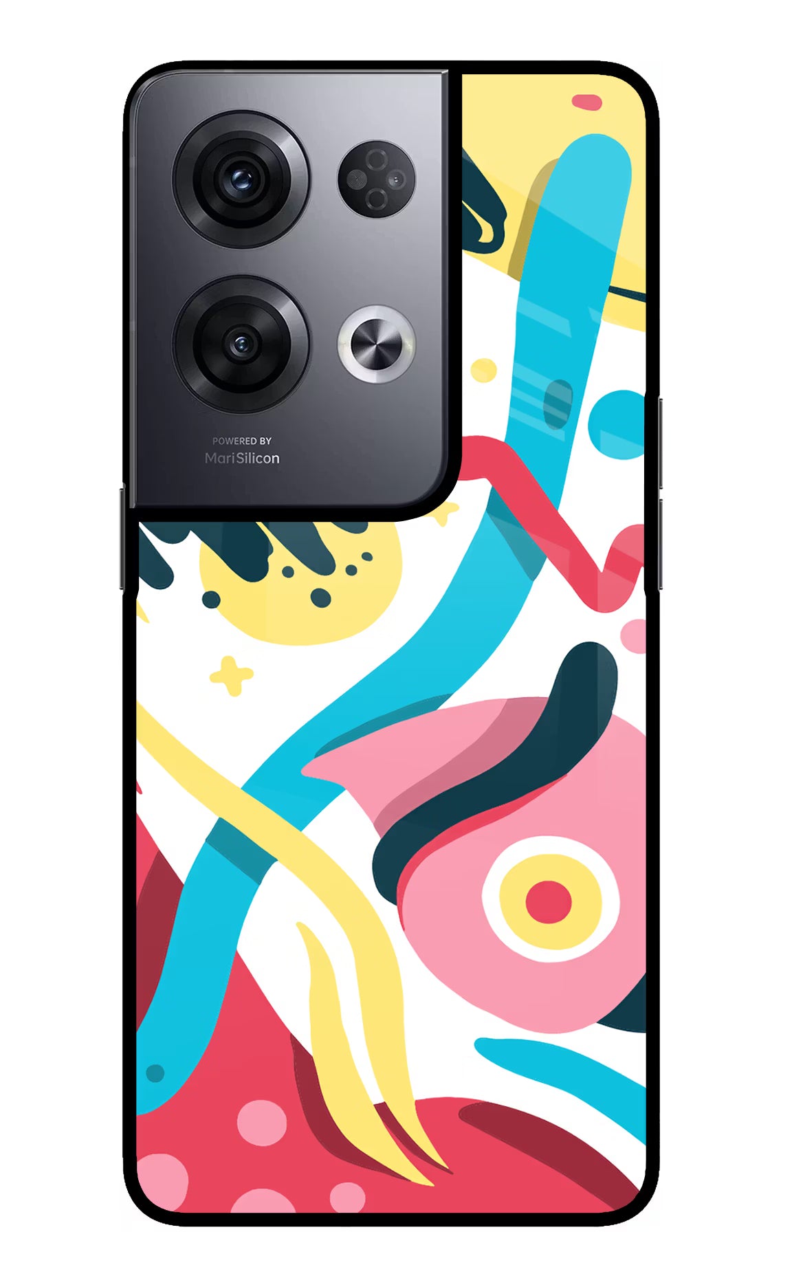 Trippy Oppo Reno8 Pro Back Cover - Trippy Oppo Reno8 Pro Glass Case Back Cover by Casekaro Trippy Oppo Reno8 Pro Glass Case Back Cover by Casekaro