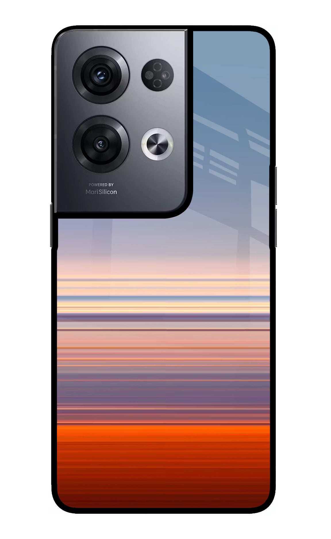 Morning Colors Oppo Reno8 Pro Back Cover - Morning Colors Oppo Reno8 Pro Glass Case Back Cover by Casekaro Morning Colors Oppo Reno8 Pro Glass Case Back Cover by Casekaro
