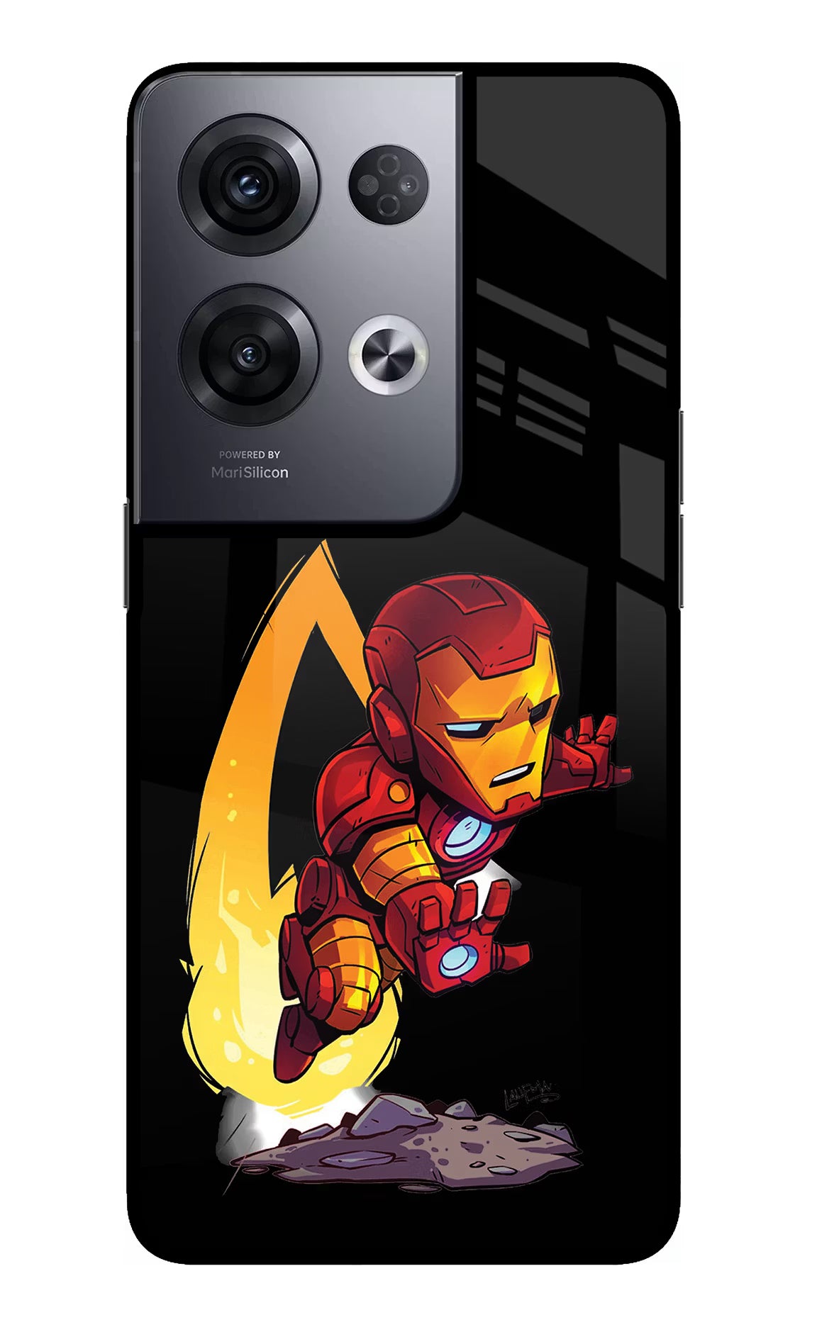 IronMan Oppo Reno8 Pro Glass Case - IronMan Oppo Reno8 Pro Glass Case IronMan Oppo Reno8 Pro Glass Case