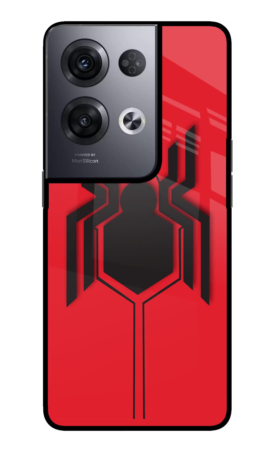 Spider Oppo Reno8 Pro Back Cover - Spider Oppo Reno8 Pro Glass Case Back Cover by Casekaro Spider Oppo Reno8 Pro Glass Case Back Cover by Casekaro