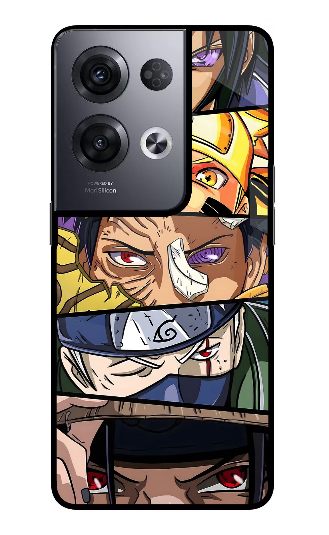 Naruto Character Oppo Reno8 Pro Back Cover - Naruto Character Oppo Reno8 Pro Glass Case Back Cover by Casekaro Naruto Character Oppo Reno8 Pro Glass Case Back Cover by Casekaro