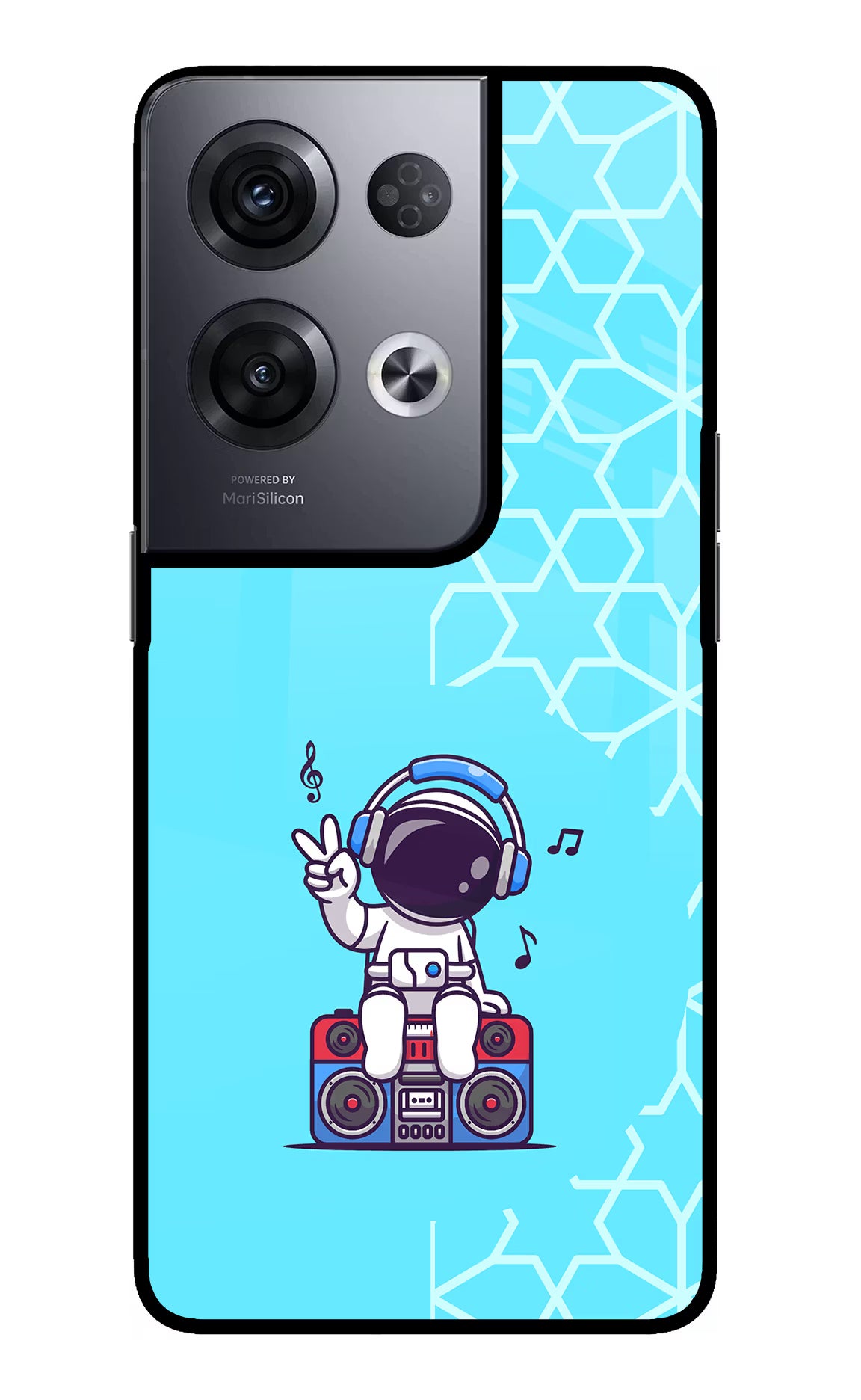 Cute Astronaut Chilling Oppo Reno8 Pro Glass Case - Cute Astronaut Chilling Oppo Reno8 Pro Glass Case Cute Astronaut Chilling Oppo Reno8 Pro Glass Case