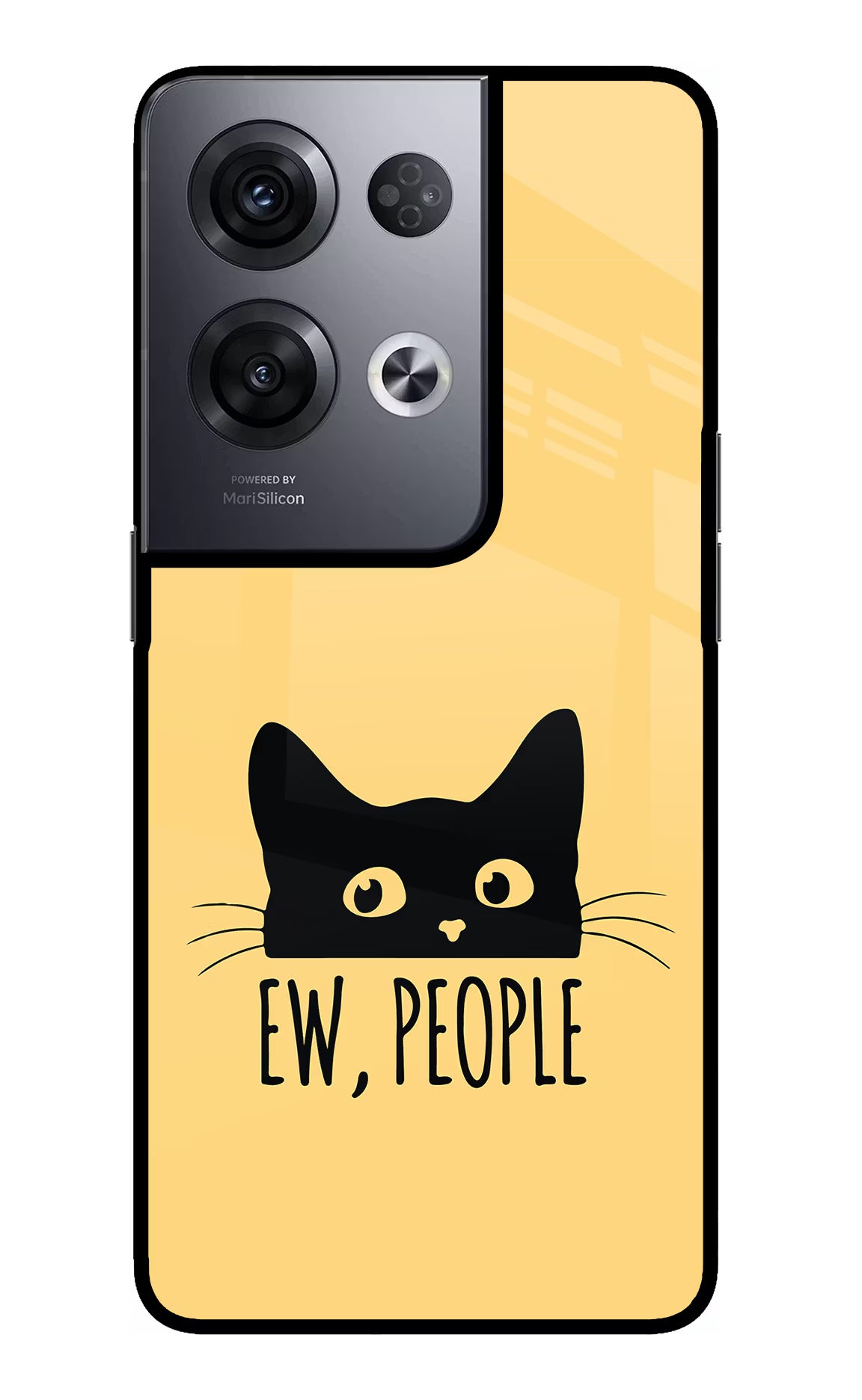 Ew People Catitude Oppo Reno8 Pro Back Cover - Ew People Catitude Oppo Reno8 Pro Glass Case Back Cover by Casekaro Ew People Catitude Oppo Reno8 Pro Glass Case Back Cover by Casekaro