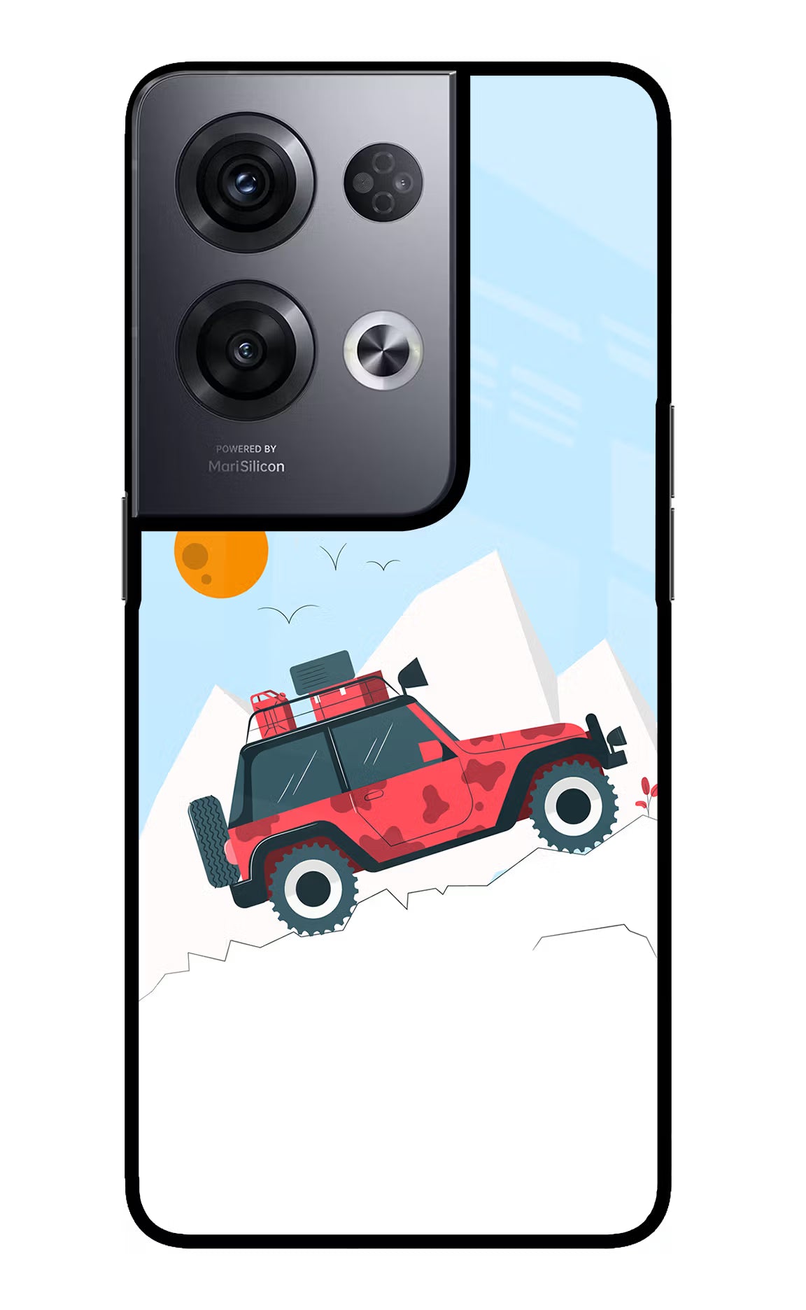 Mountain Trail Beast Oppo Reno8 Pro Back Cover - Mountain Trail Beast Oppo Reno8 Pro Glass Case Back Cover by Casekaro Mountain Trail Beast Oppo Reno8 Pro Glass Case Back Cover by Casekaro