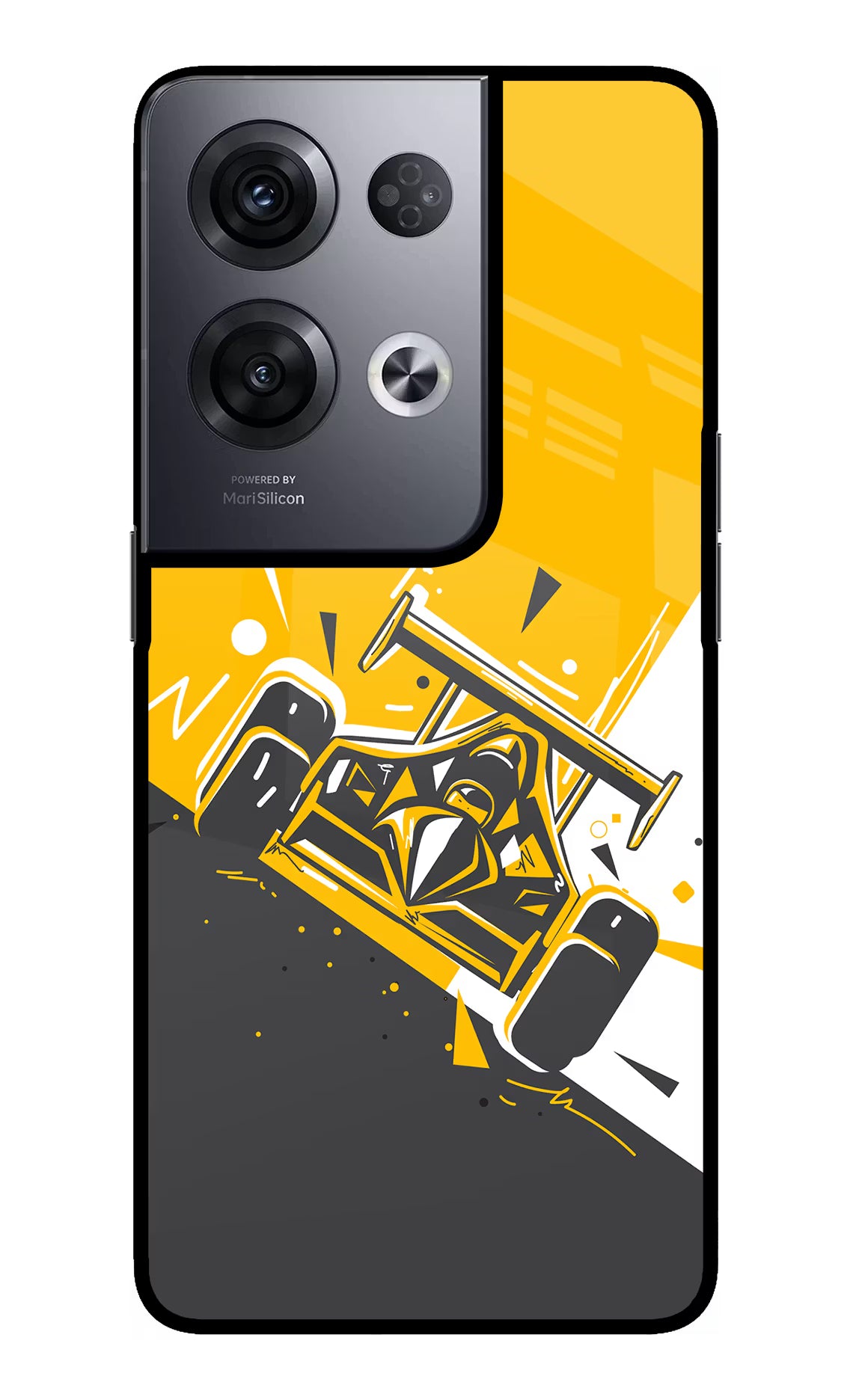Track King Oppo Reno8 Pro Back Cover - Track King Oppo Reno8 Pro Glass Case Back Cover by Casekaro Track King Oppo Reno8 Pro Glass Case Back Cover by Casekaro