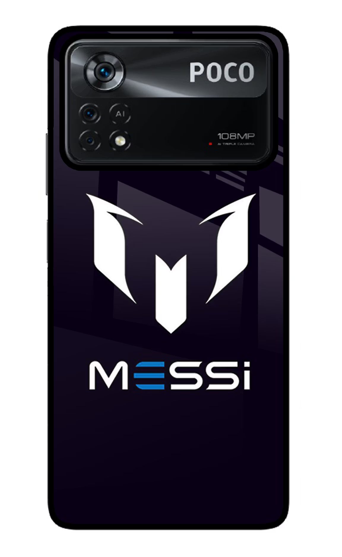 Messi Logo Poco X4 Pro Glass Case - Messi Logo Poco X4 Pro Glass Case Messi Logo Poco X4 Pro Glass Case
