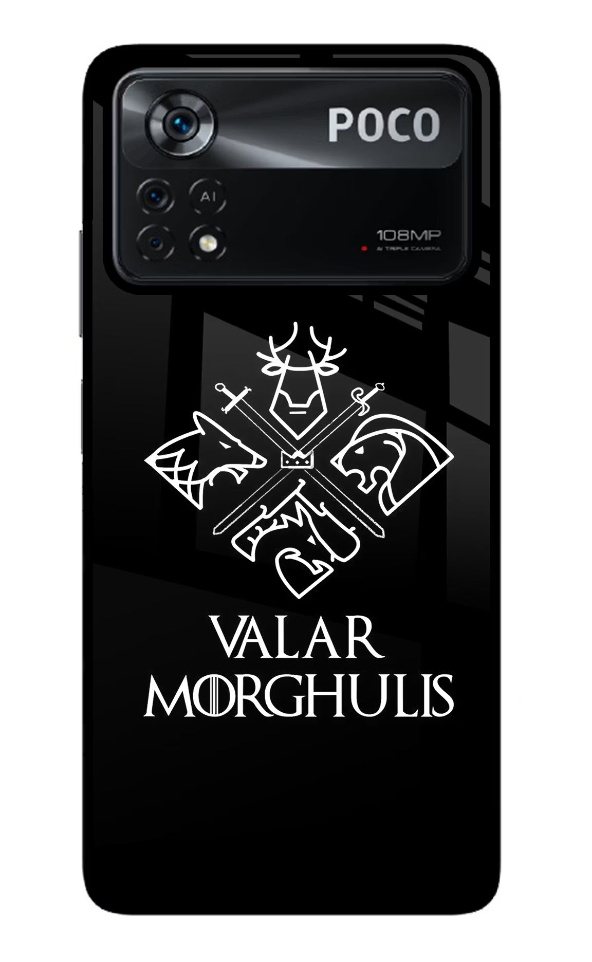 Valar Morghulis | Game Of Thrones Poco X4 Pro Glass Case - Valar Morghulis | Game Of Thrones Poco X4 Pro Glass Case Valar Morghulis | Game Of Thrones Poco X4 Pro Glass Case