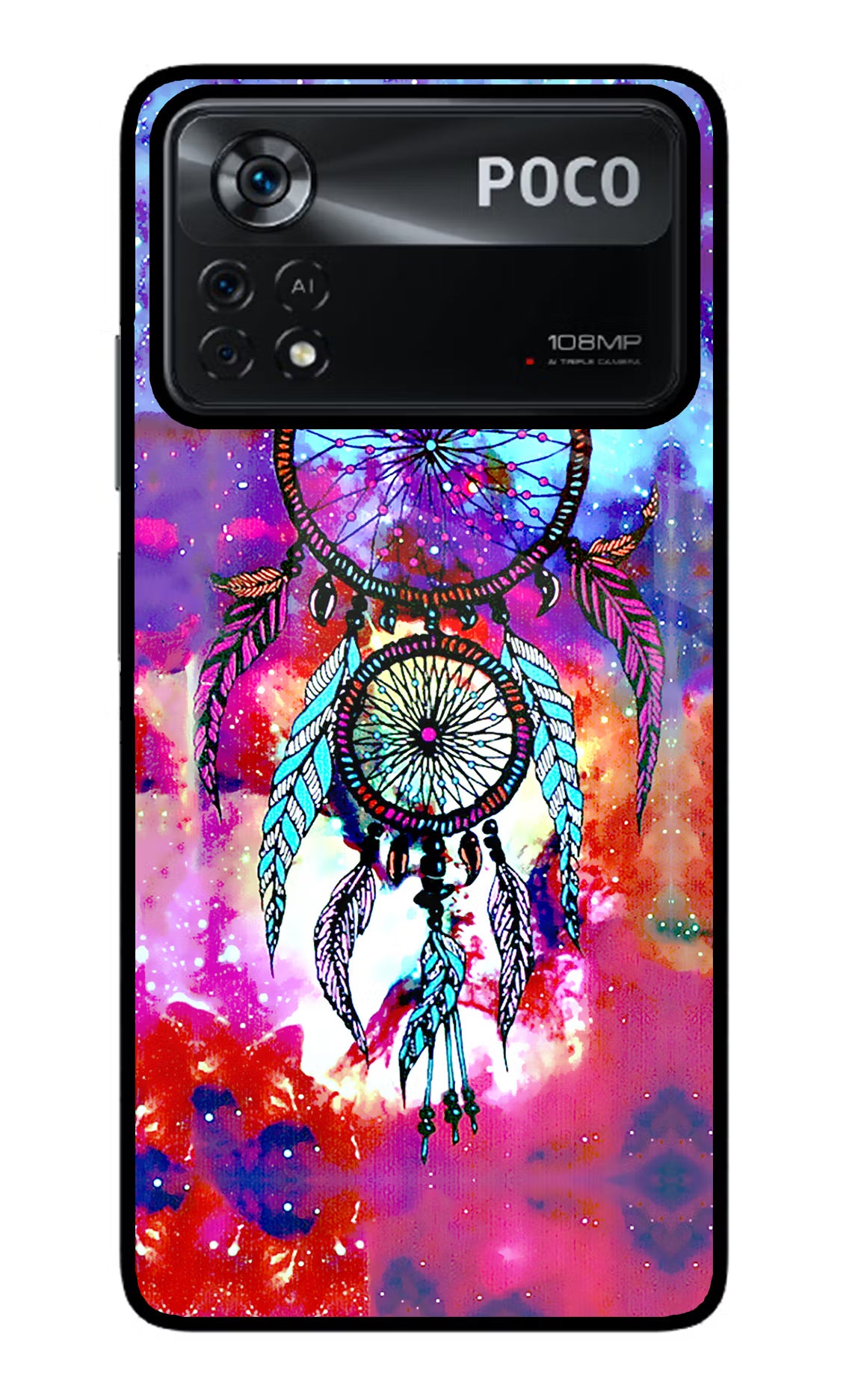 Dream Catcher Abstract Poco X4 Pro Glass Case - Dream Catcher Abstract Poco X4 Pro Glass Case Dream Catcher Abstract Poco X4 Pro Glass Case