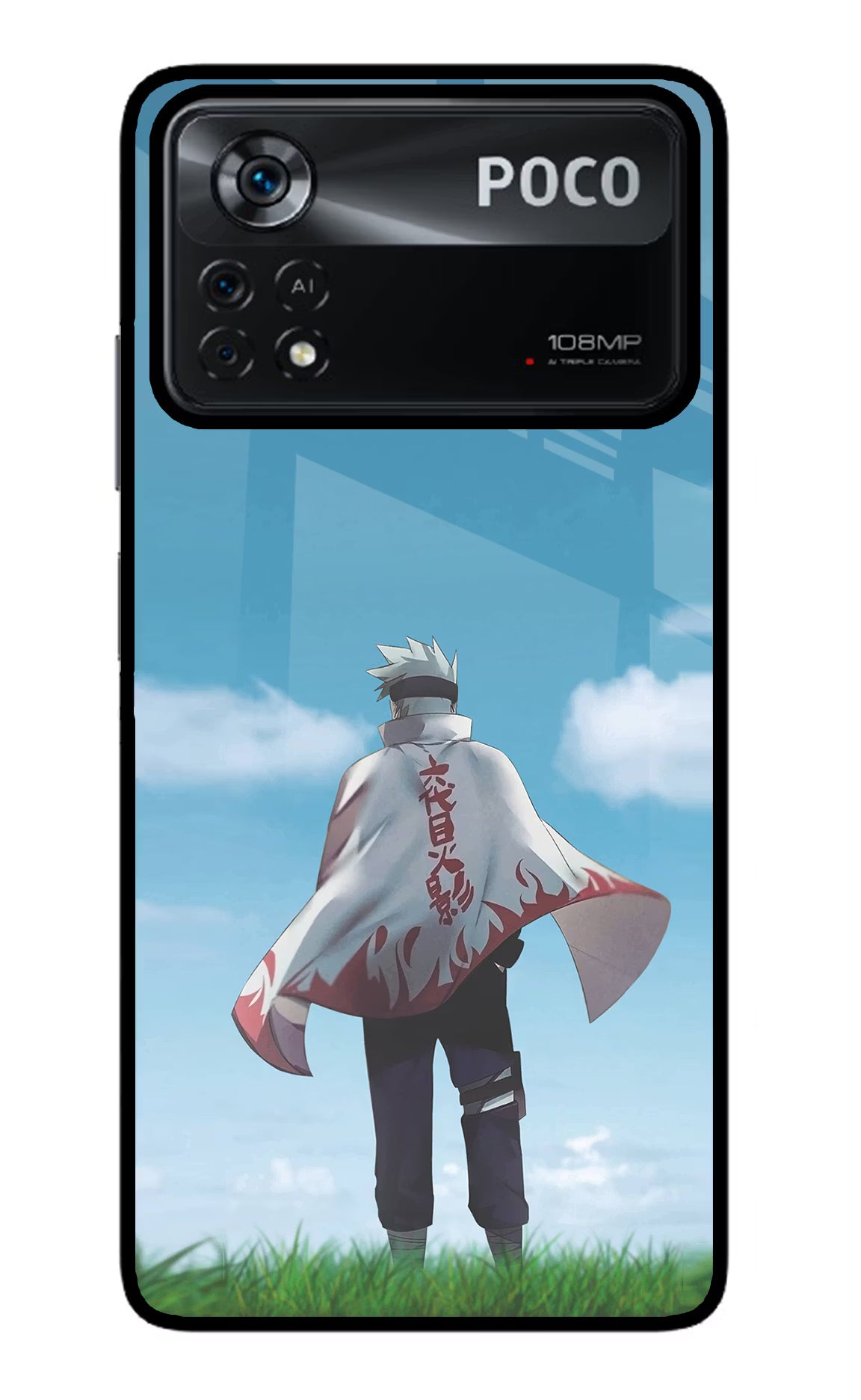 Kakashi Poco X4 Pro Glass Case - Kakashi Poco X4 Pro Glass Case Kakashi Poco X4 Pro Glass Case