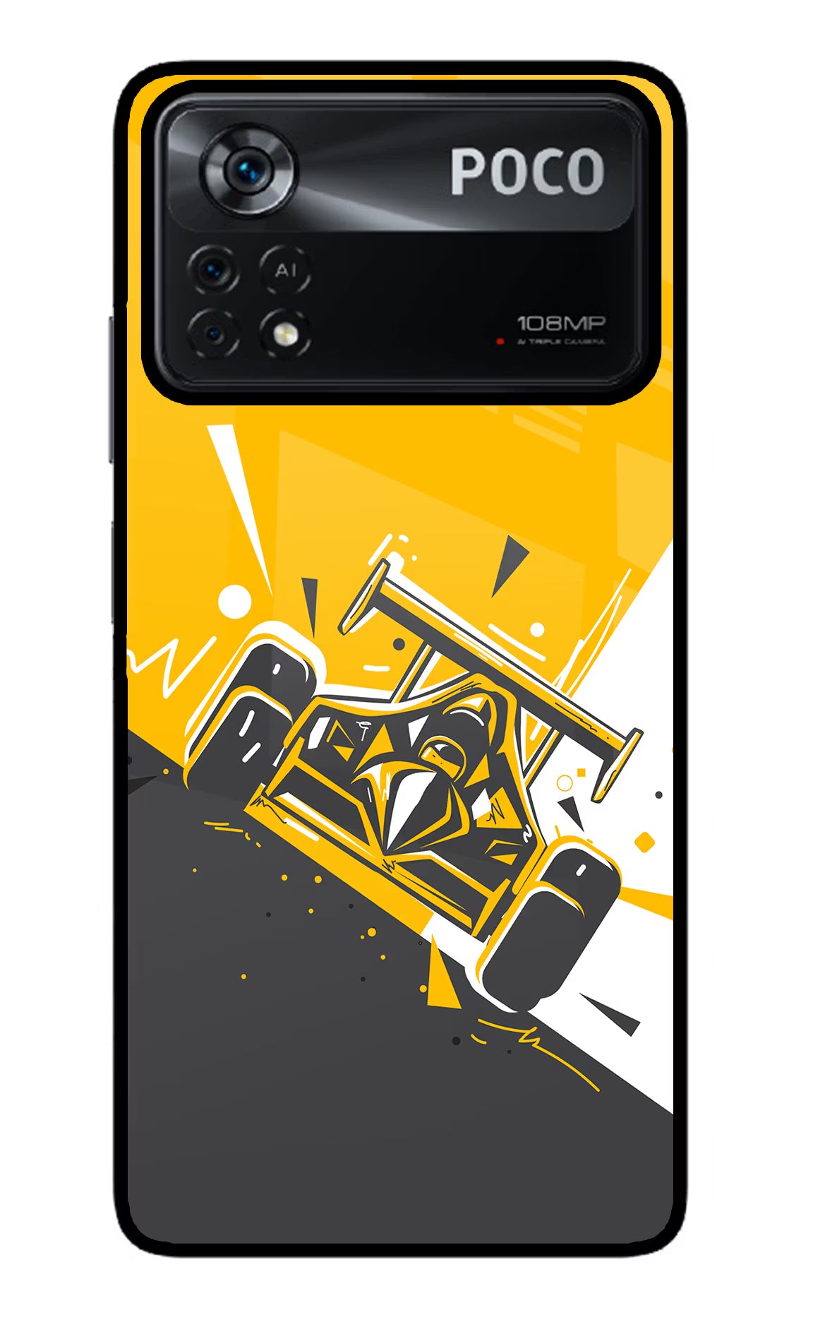 Track King Poco X4 Pro Glass Case - Track King Poco X4 Pro Glass Case Track King Poco X4 Pro Glass Case