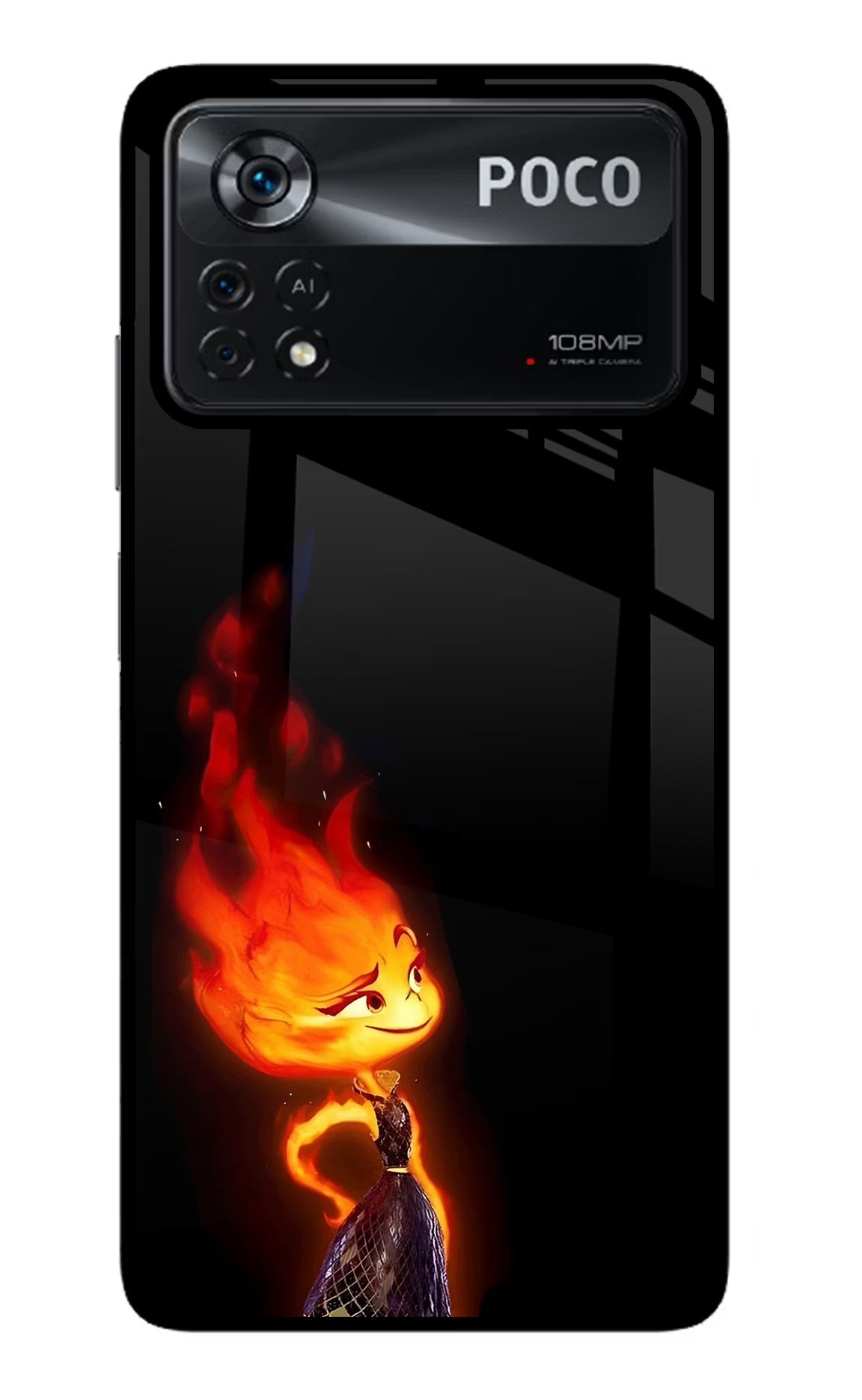 Ember Flame Poco X4 Pro Glass Case - Ember Flame Poco X4 Pro Glass Case Ember Flame Poco X4 Pro Glass Case