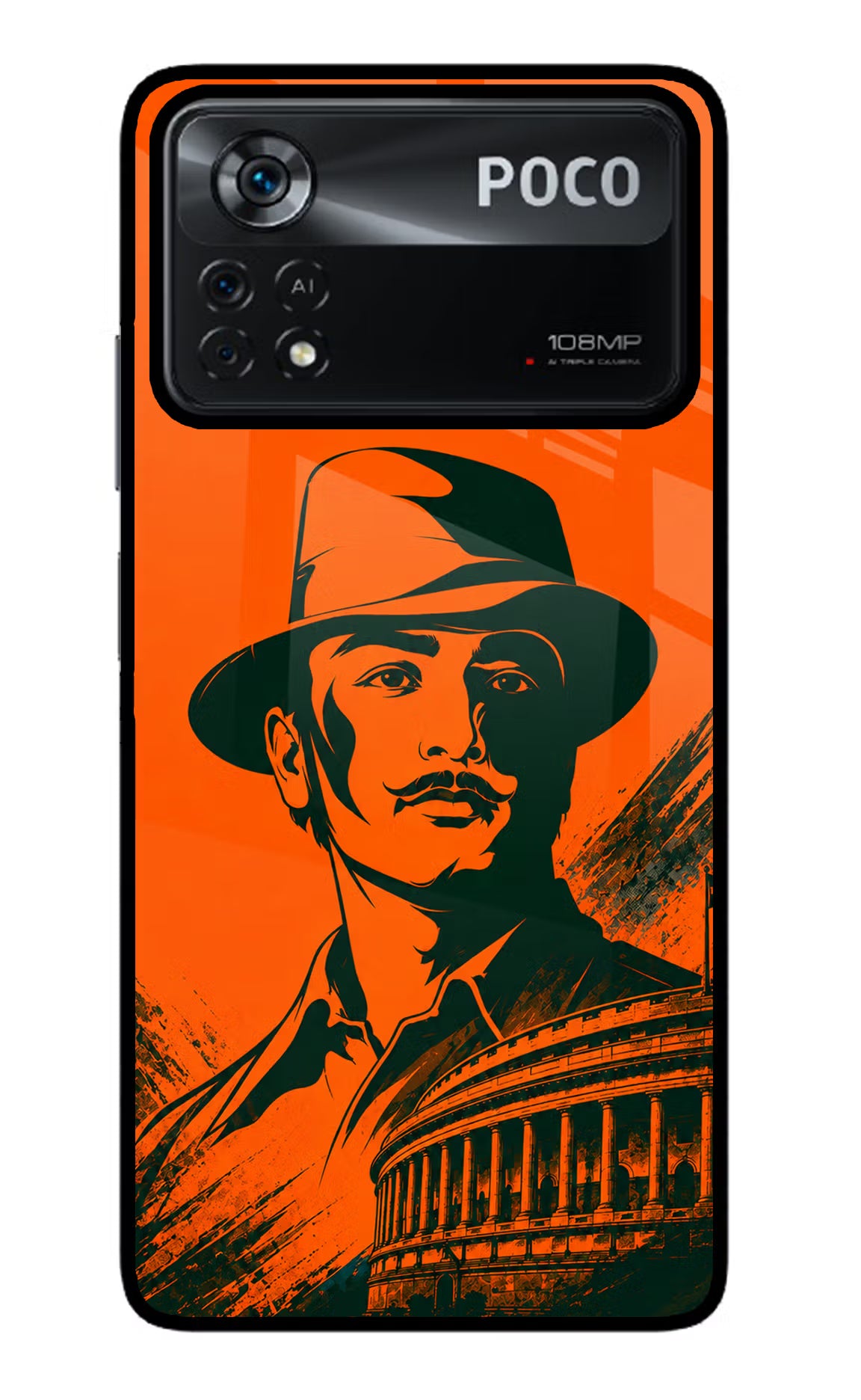 Bhagat Singh Legacy Poco X4 Pro Glass Case - Bhagat Singh Legacy Poco X4 Pro Glass Case Bhagat Singh Legacy Poco X4 Pro Glass Case