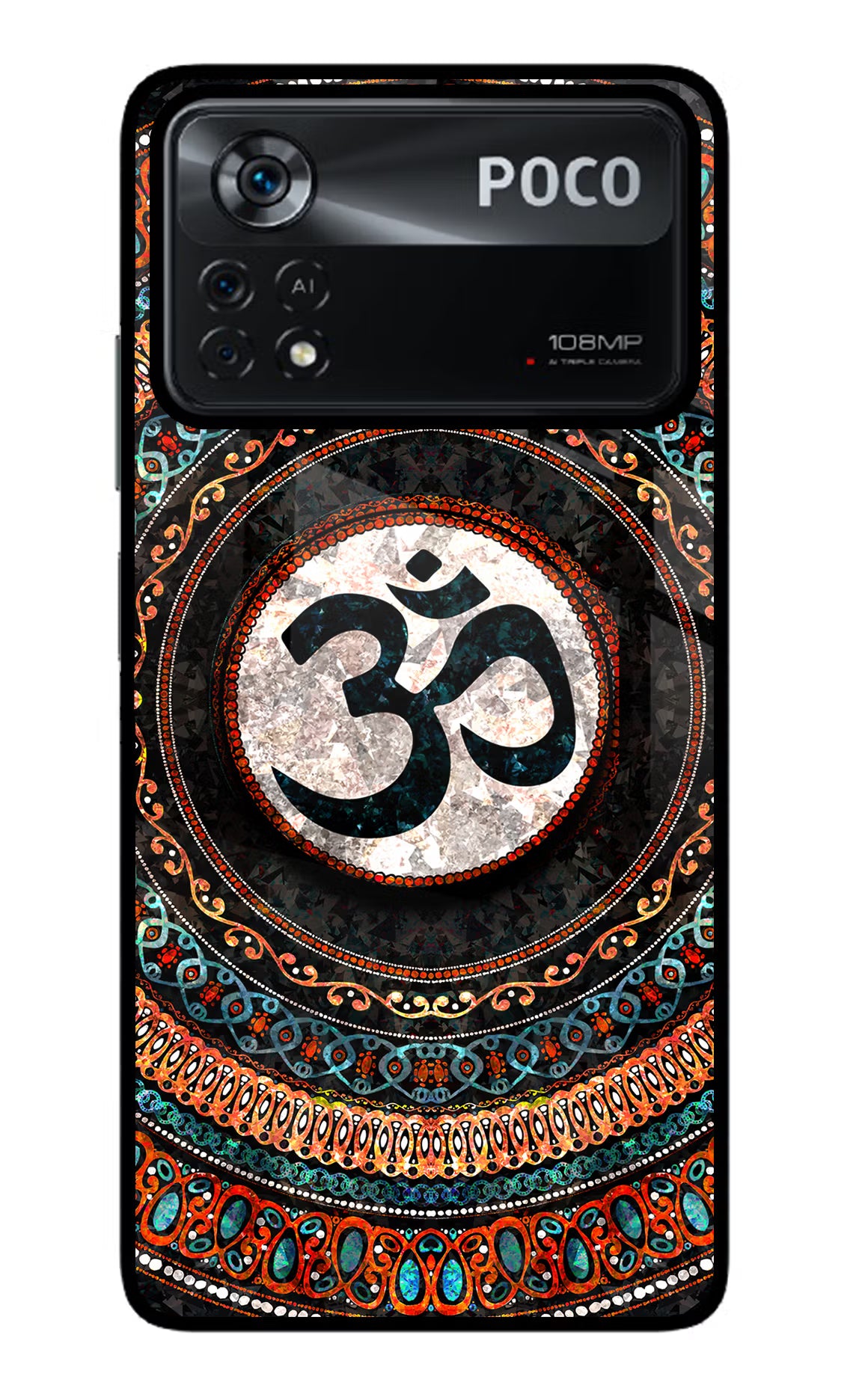 Om Culture Poco X4 Pro Glass Case - Om Culture Poco X4 Pro Glass Case Om Culture Poco X4 Pro Glass Case