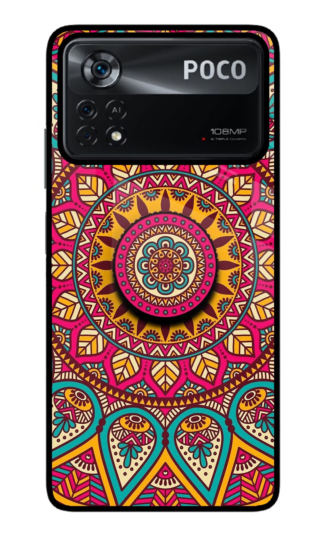 Mandala Poco X4 Pro Glass Case - Mandala Poco X4 Pro Glass Case Mandala Poco X4 Pro Glass Case