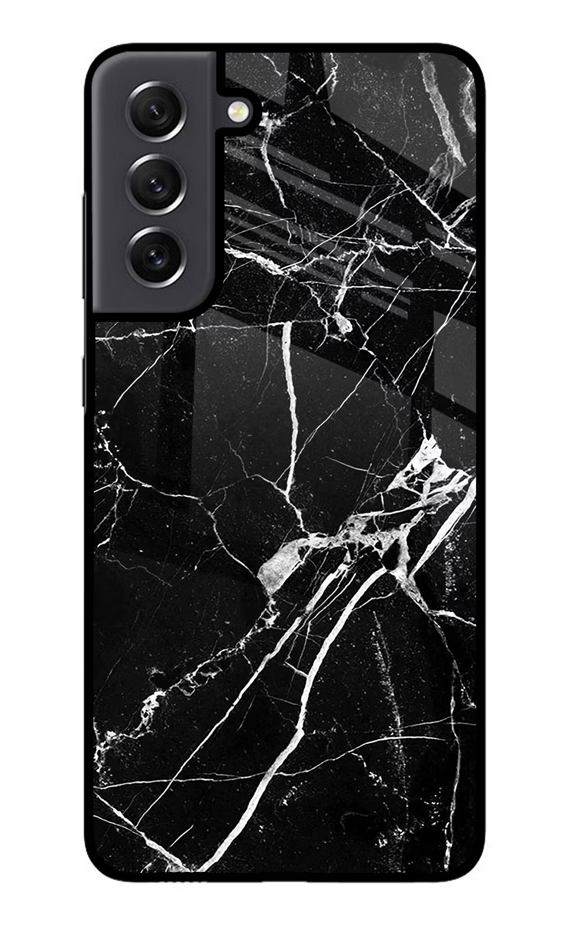 Black Marble Pattern Samsung S21 FE 5G Glass Case - Black Marble Pattern Samsung S21 FE 5G Glass Case Black Marble Pattern Samsung S21 FE 5G Glass Case