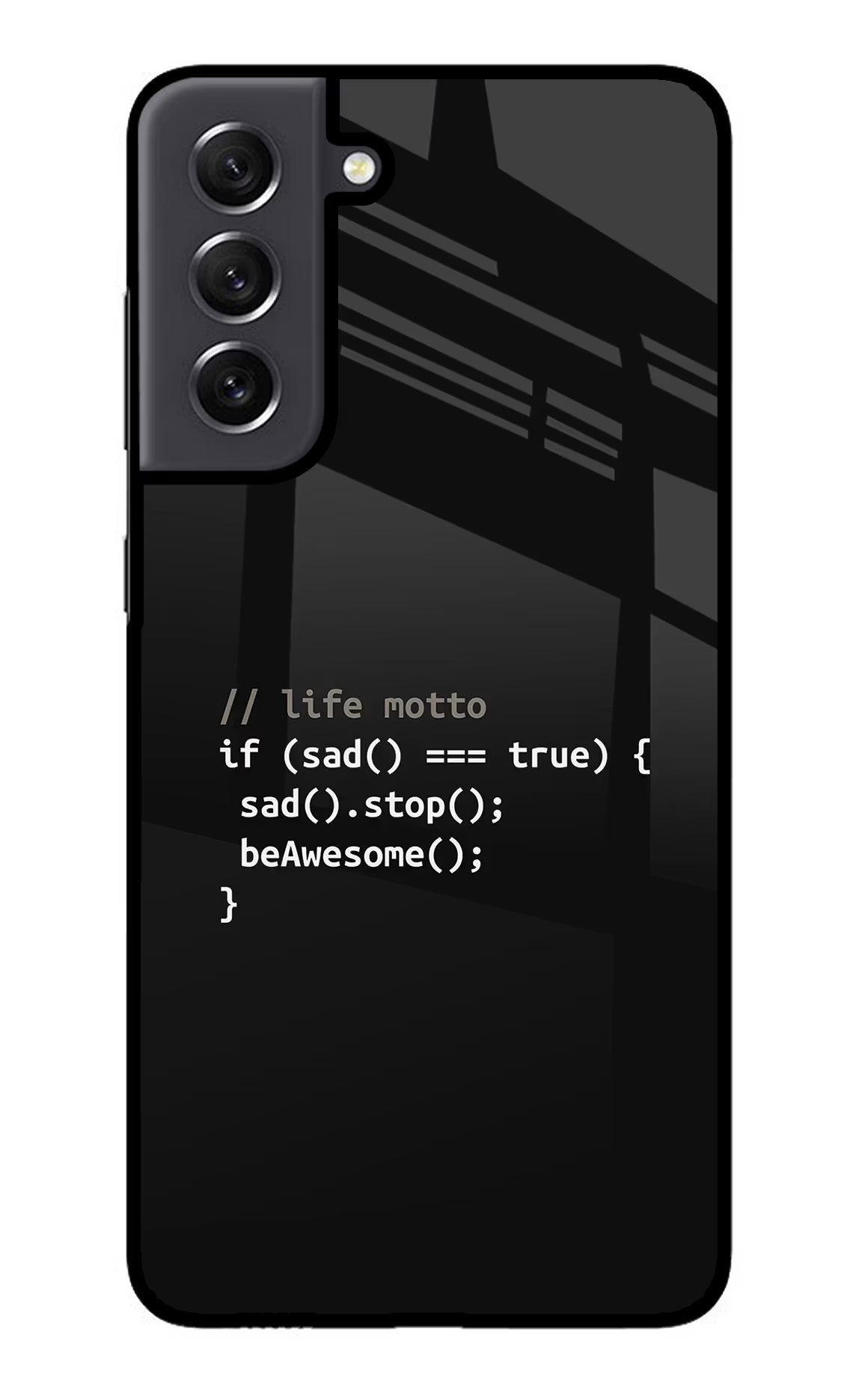 Life Motto Code Samsung S21 FE 5G Glass Case - Life Motto Code Samsung S21 FE 5G Glass Case Life Motto Code Samsung S21 FE 5G Glass Case